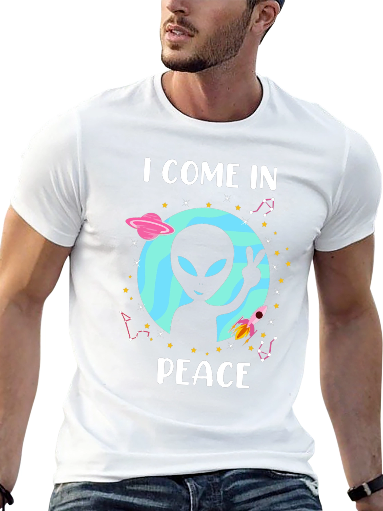 I Come In Peace Alien T-Shirt