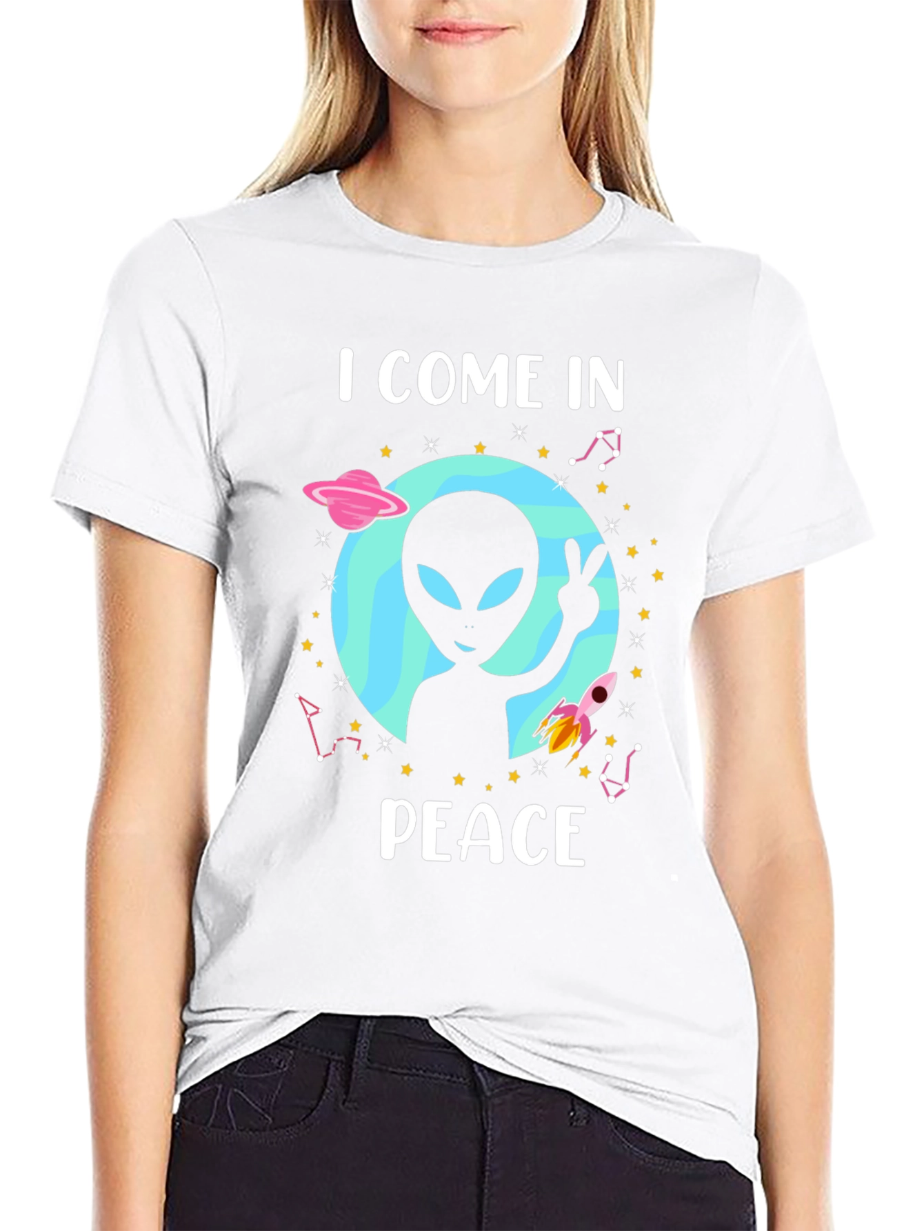 I Come In Peace Alien T-Shirt