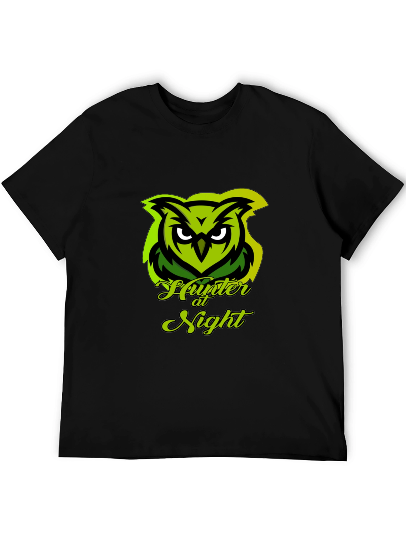 Hunter at Night Owl Graphic Tee - Black Cotton