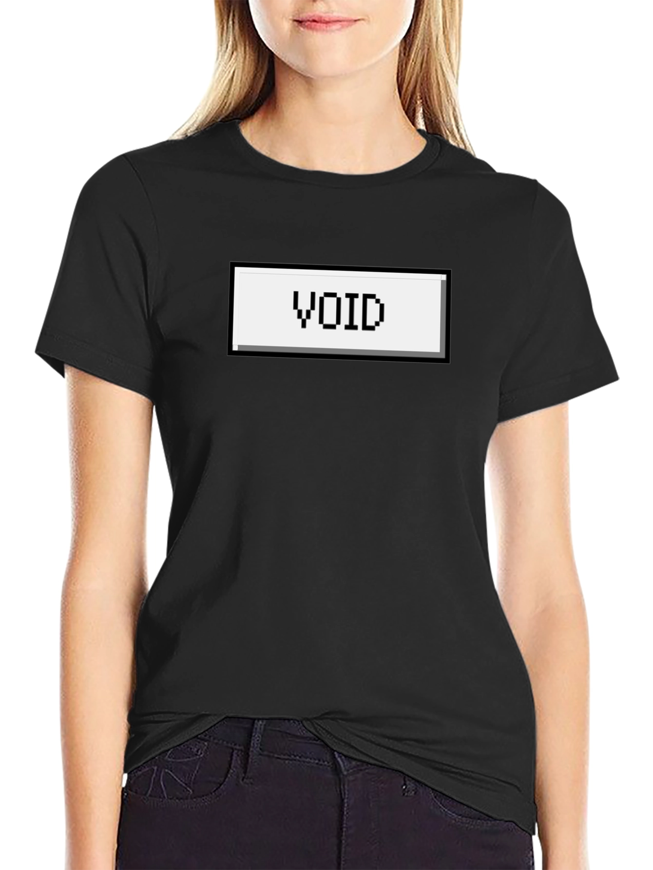 VOID Pixel Graphic T-Shirt - Retro Gaming Style