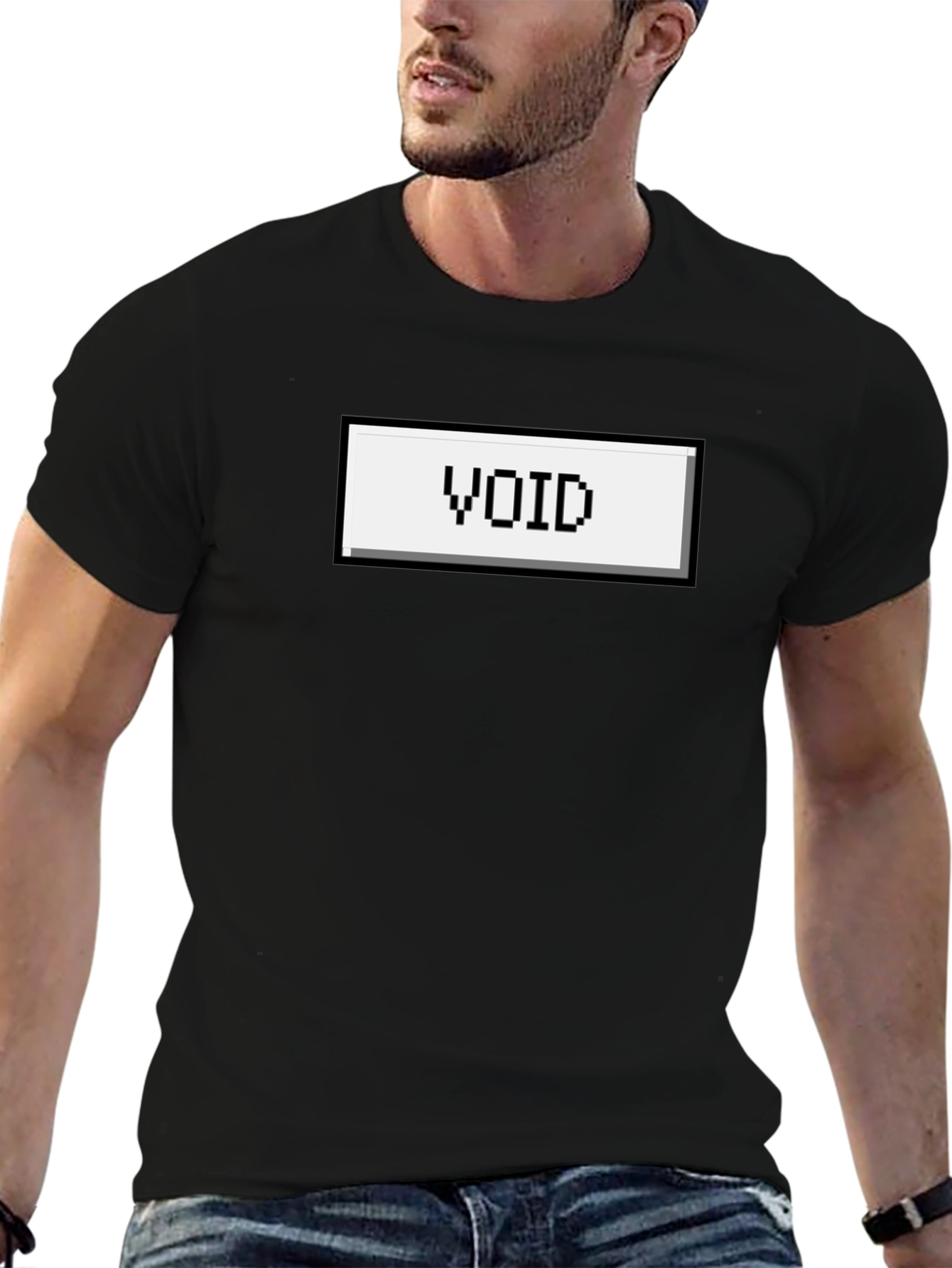 VOID Pixel Graphic T-Shirt - Retro Gaming Style