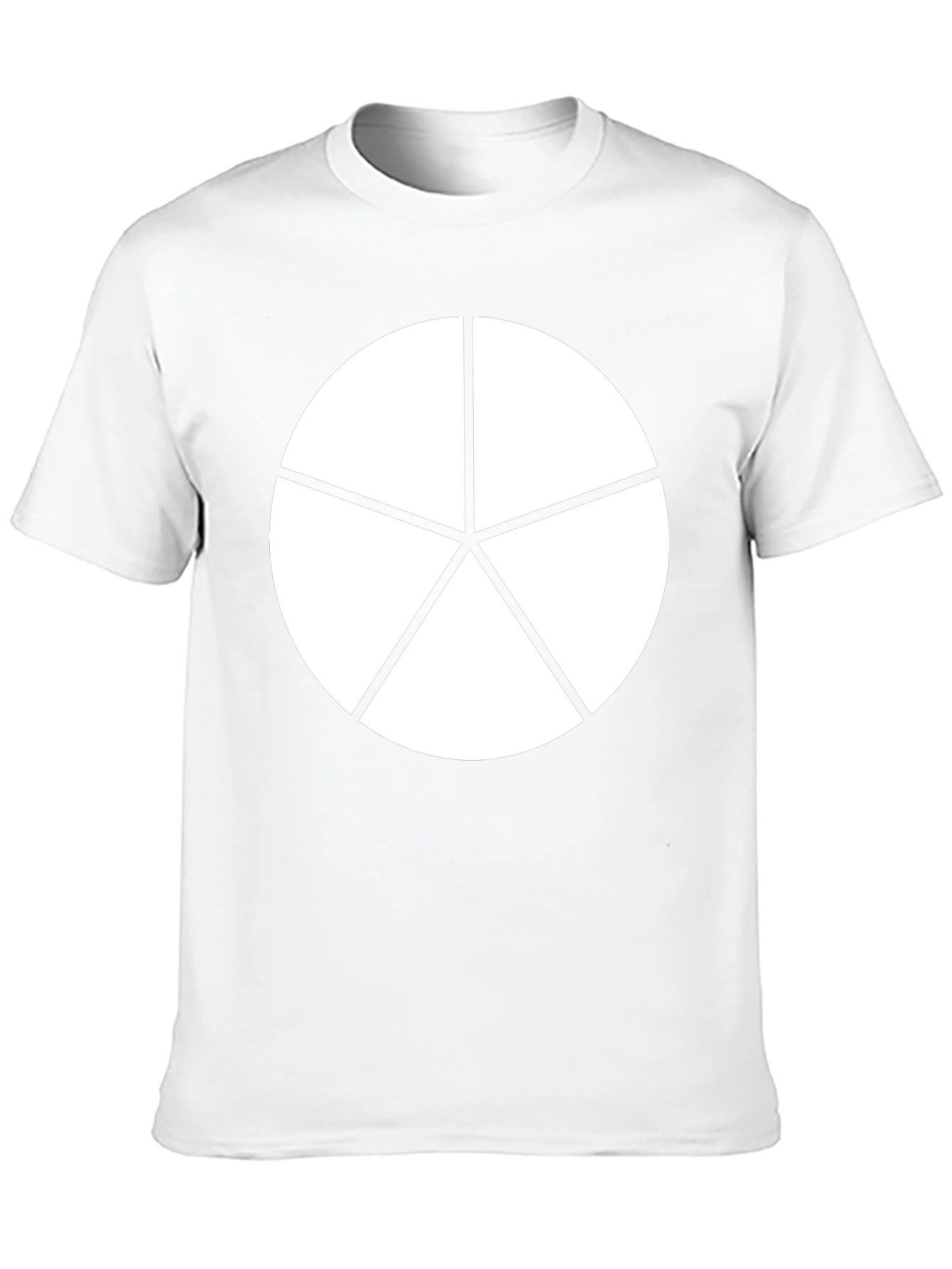 Geometric Starburst Graphic Tee - Black