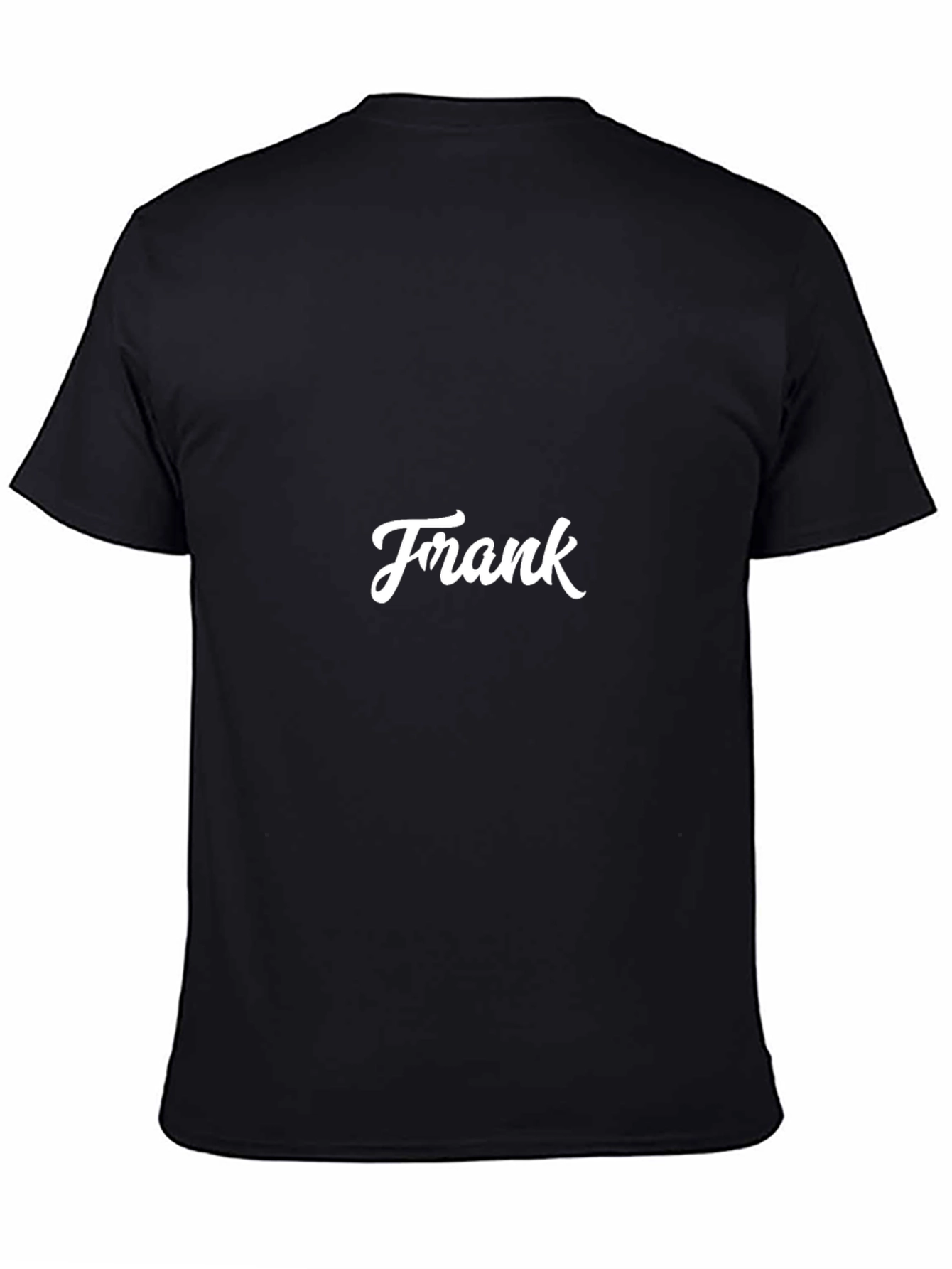 Frank T-Shirt - Classic Black Tee with White Lettering