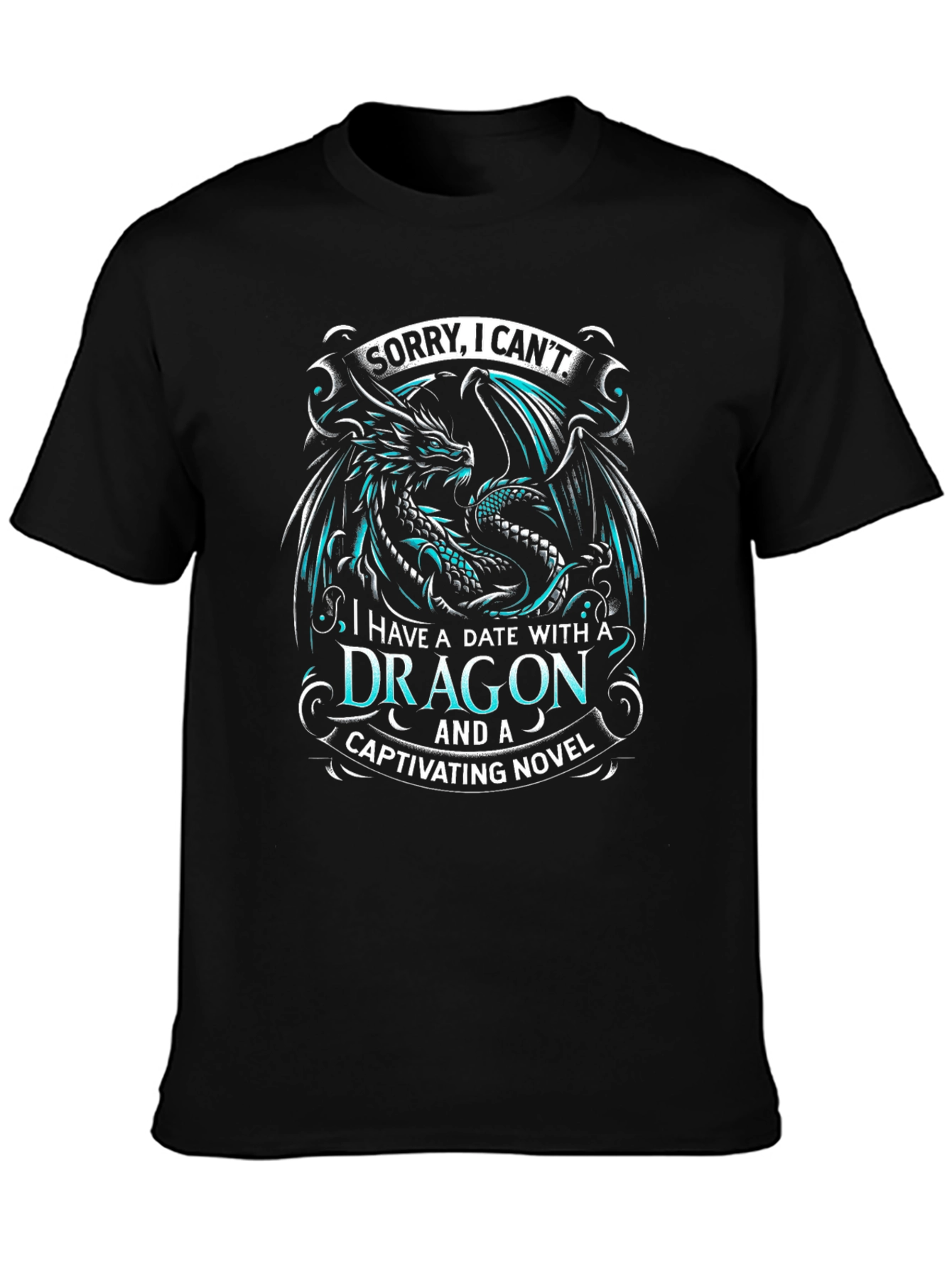 Dragon Date T-Shirt: Captivating Novel Reader Tee