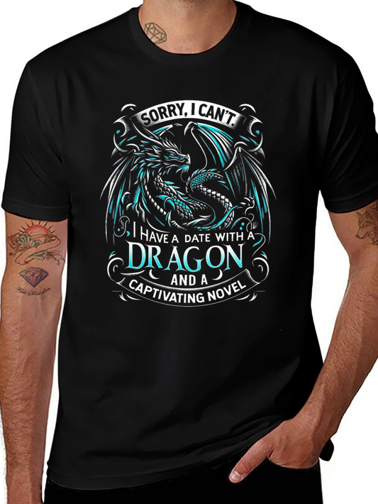 Dragon Date T-Shirt: Captivating Novel Reader Tee