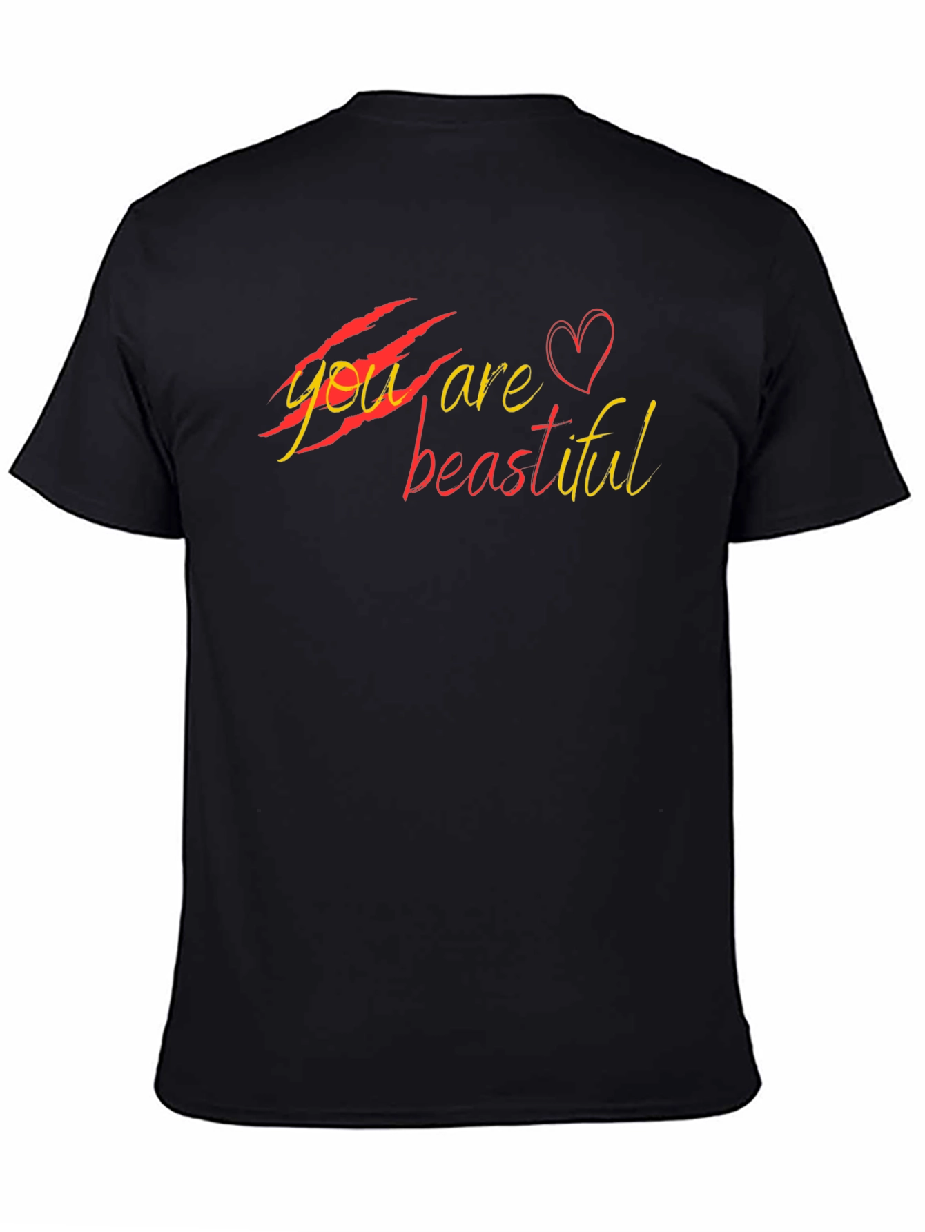 You Are Beautiful Graphic Black T-Shirt