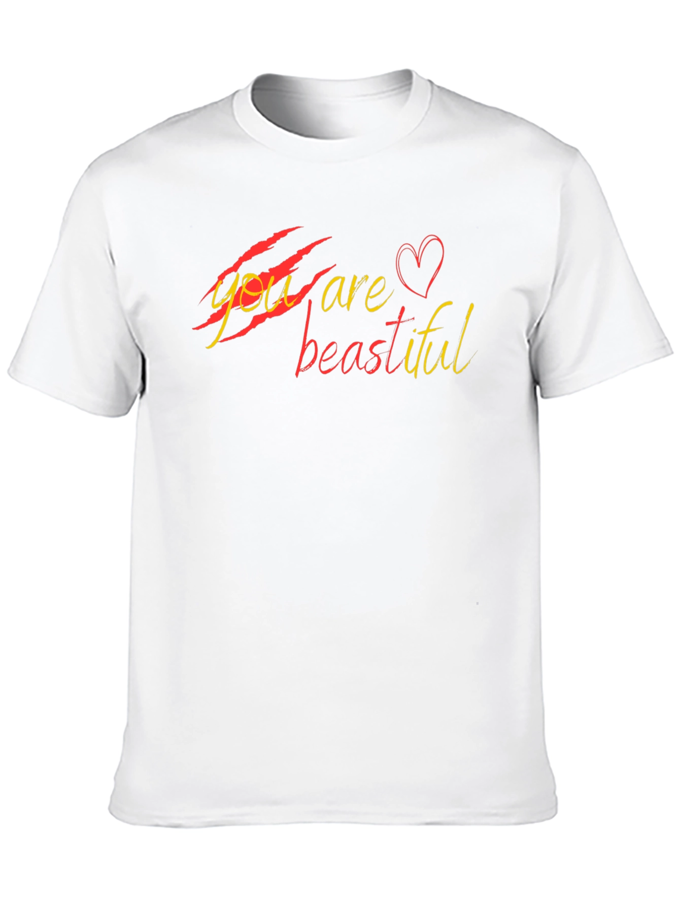 You Are Beautiful Graphic Black T-Shirt