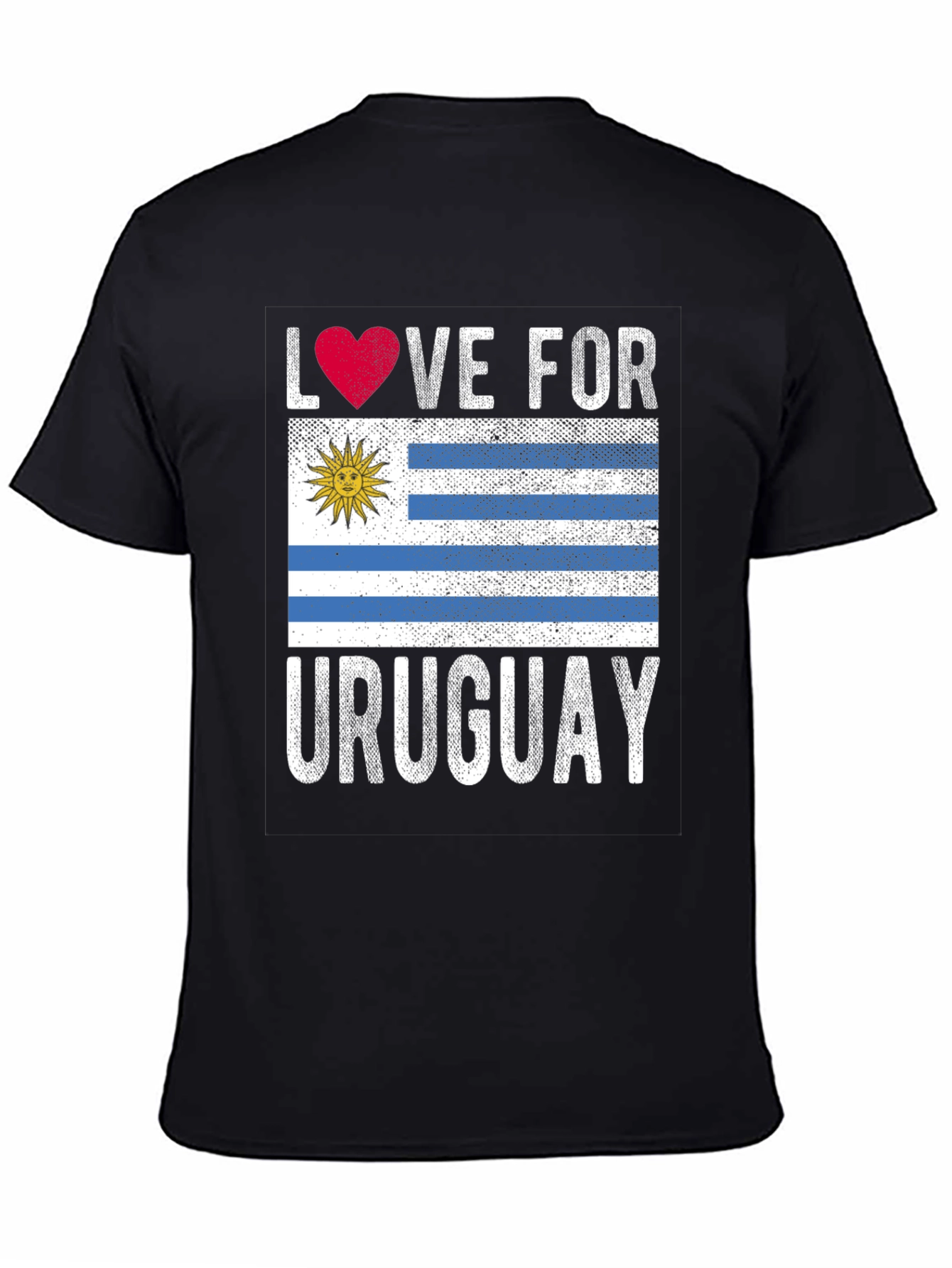 Love for Uruguay Flag Graphic T-Shirt