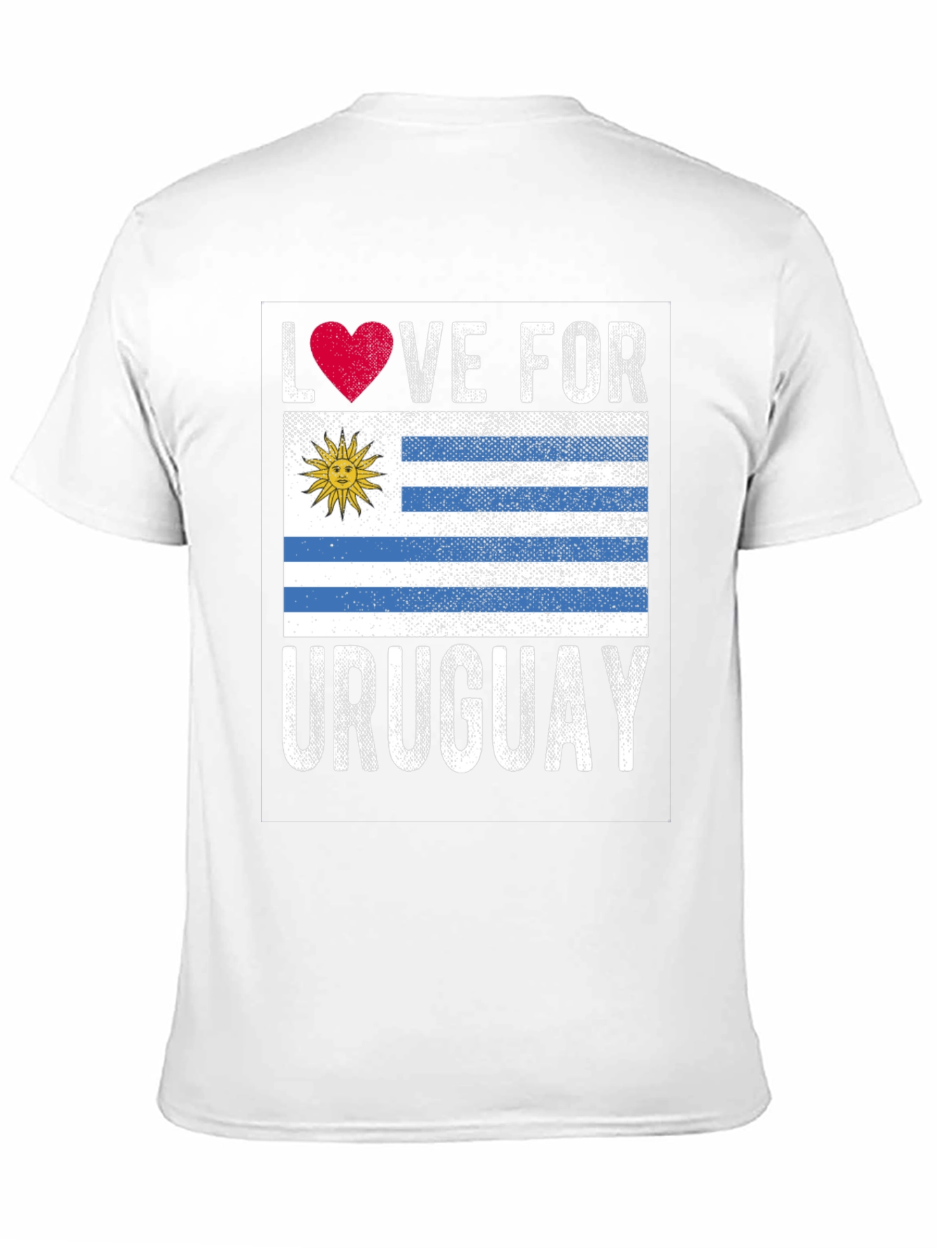 Love for Uruguay Flag Graphic T-Shirt