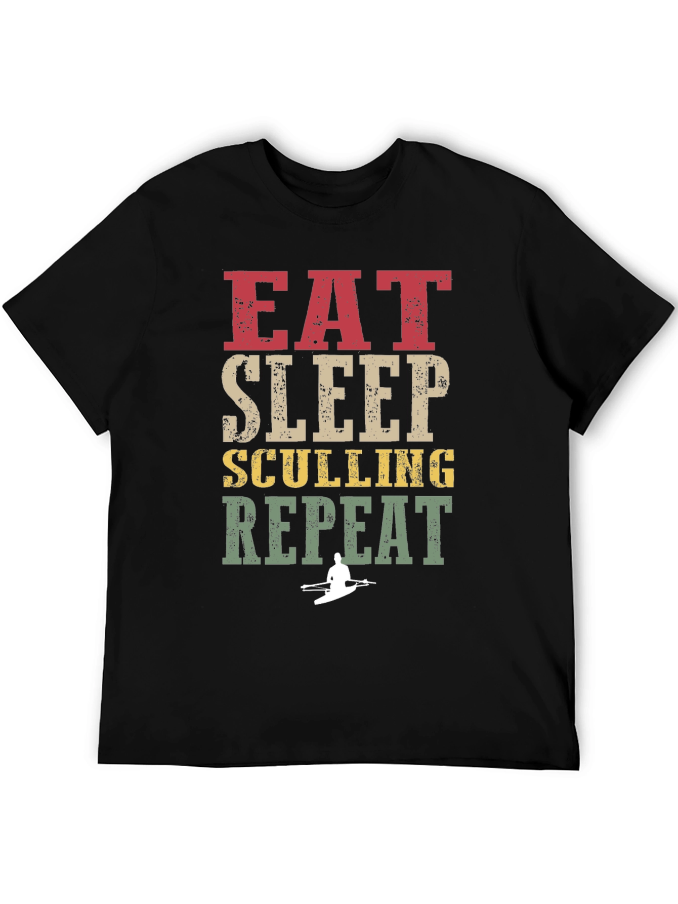 Eat Sleep Sculling Repeat Graphic Tee