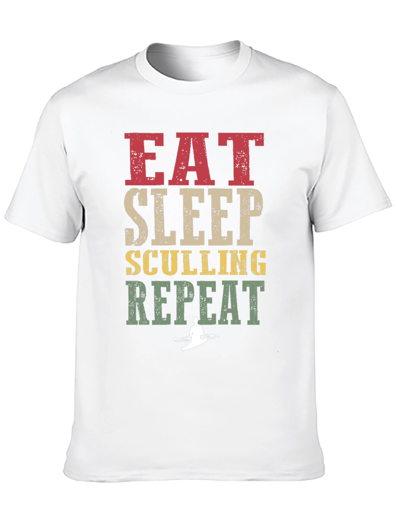 Eat Sleep Sculling Repeat Graphic Tee