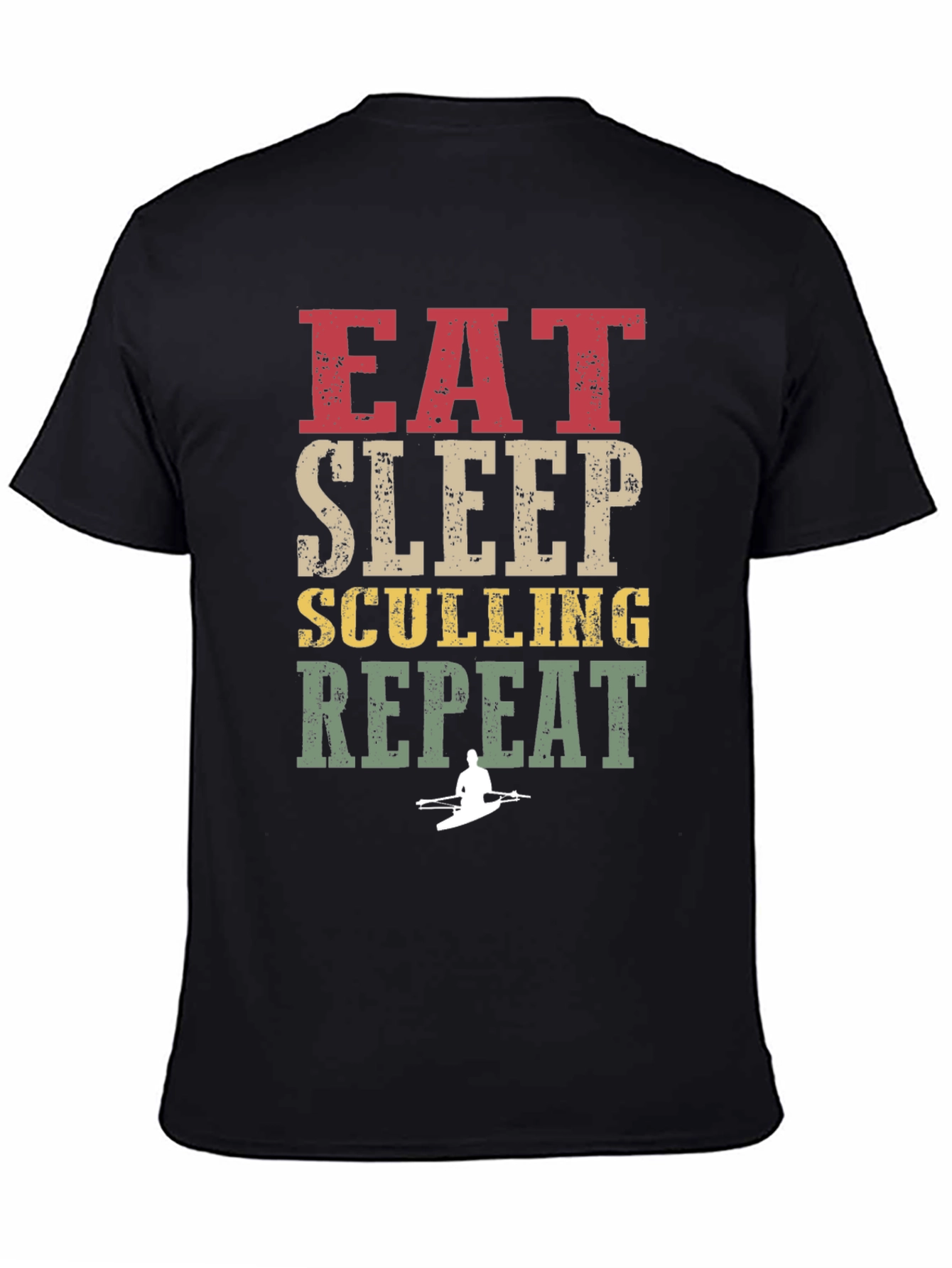 Eat Sleep Sculling Repeat Graphic Tee