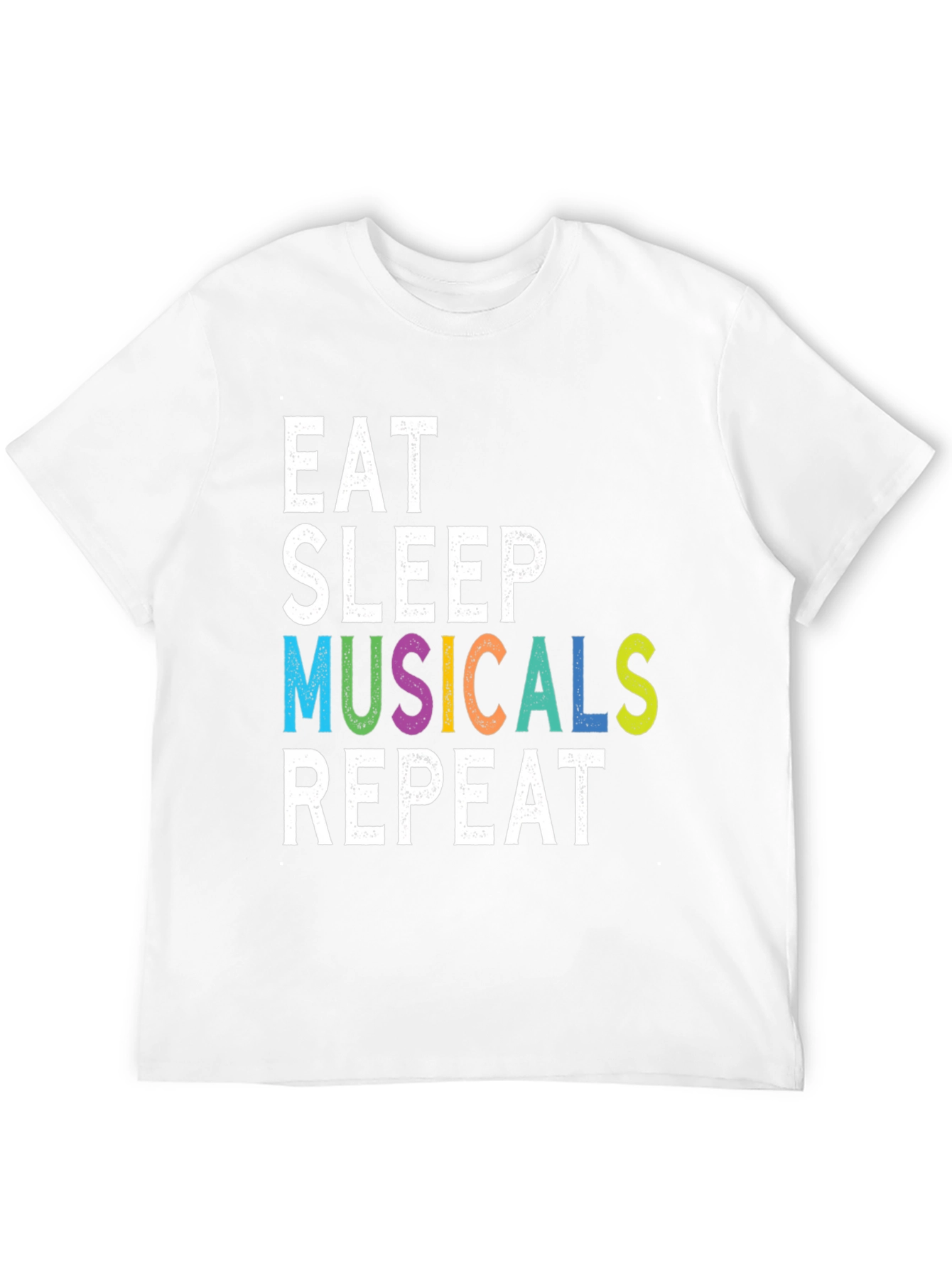 Eat Sleep Musicals Repeat Graphic Tee