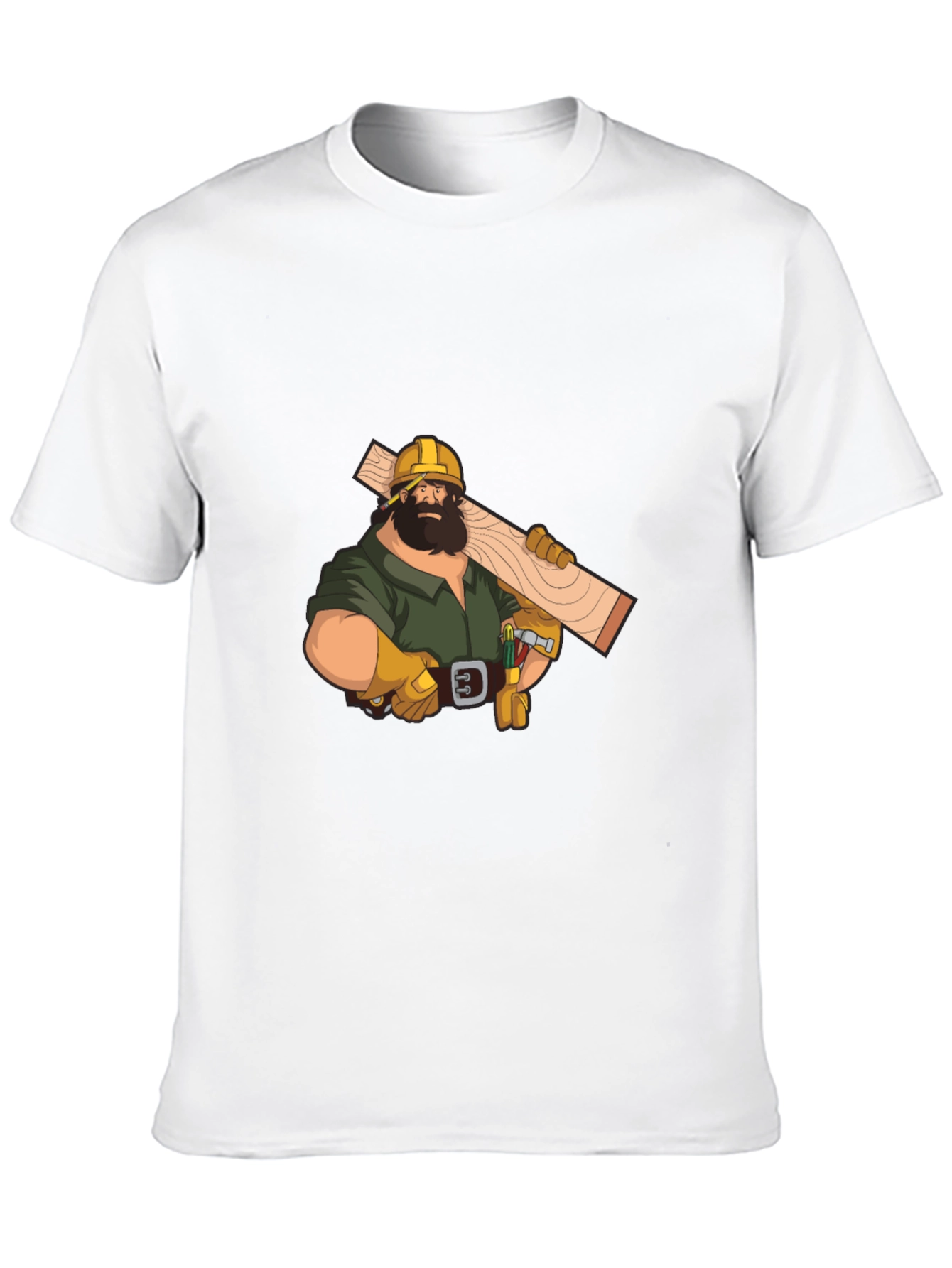 Carpenter Graphic Tee - Black Crew Neck T-Shirt