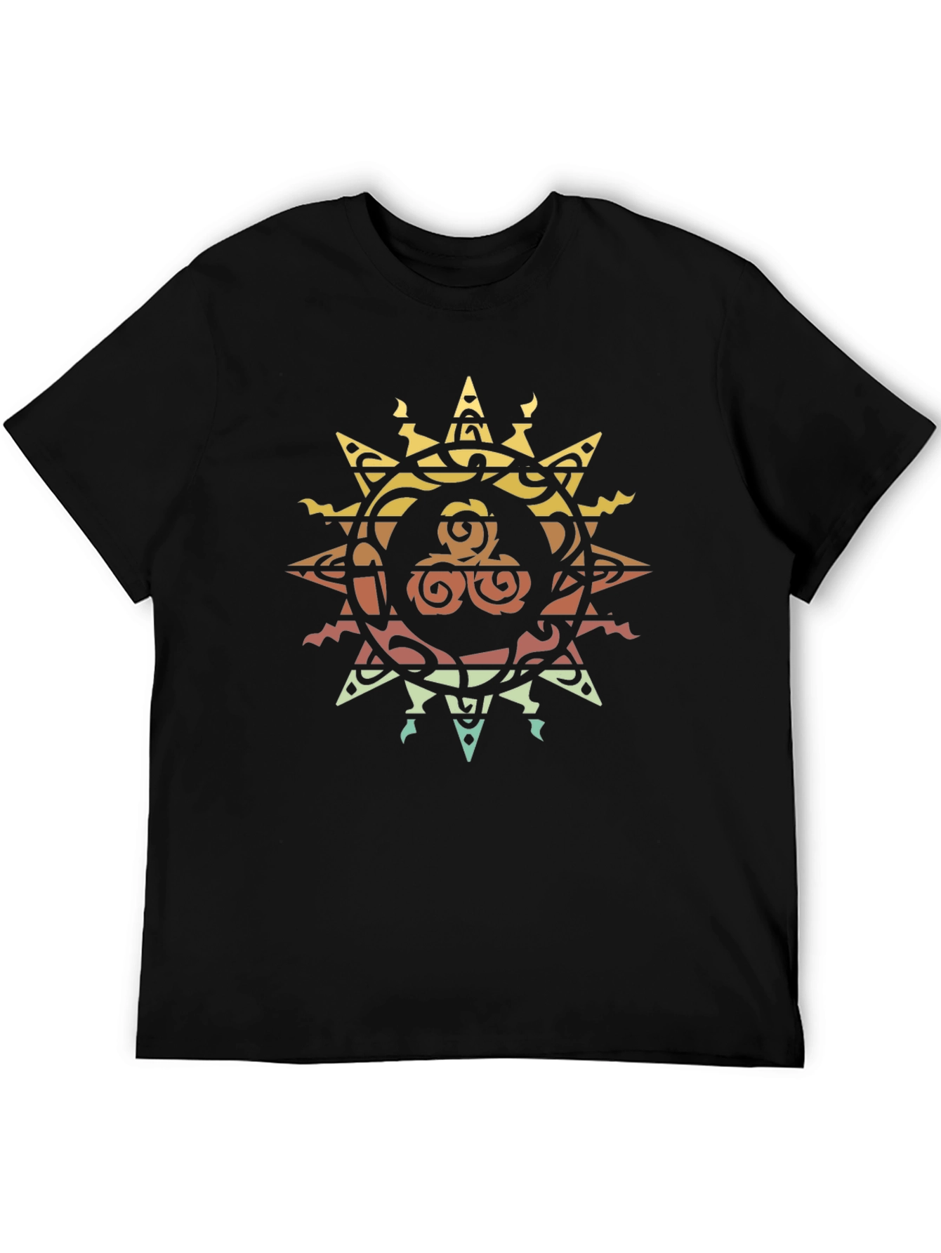 Stylish Sunburst Graphic Tee - Unique Design