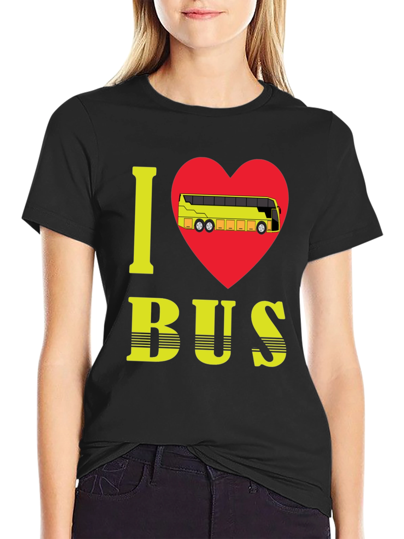 I Love Bus Graphic Tee