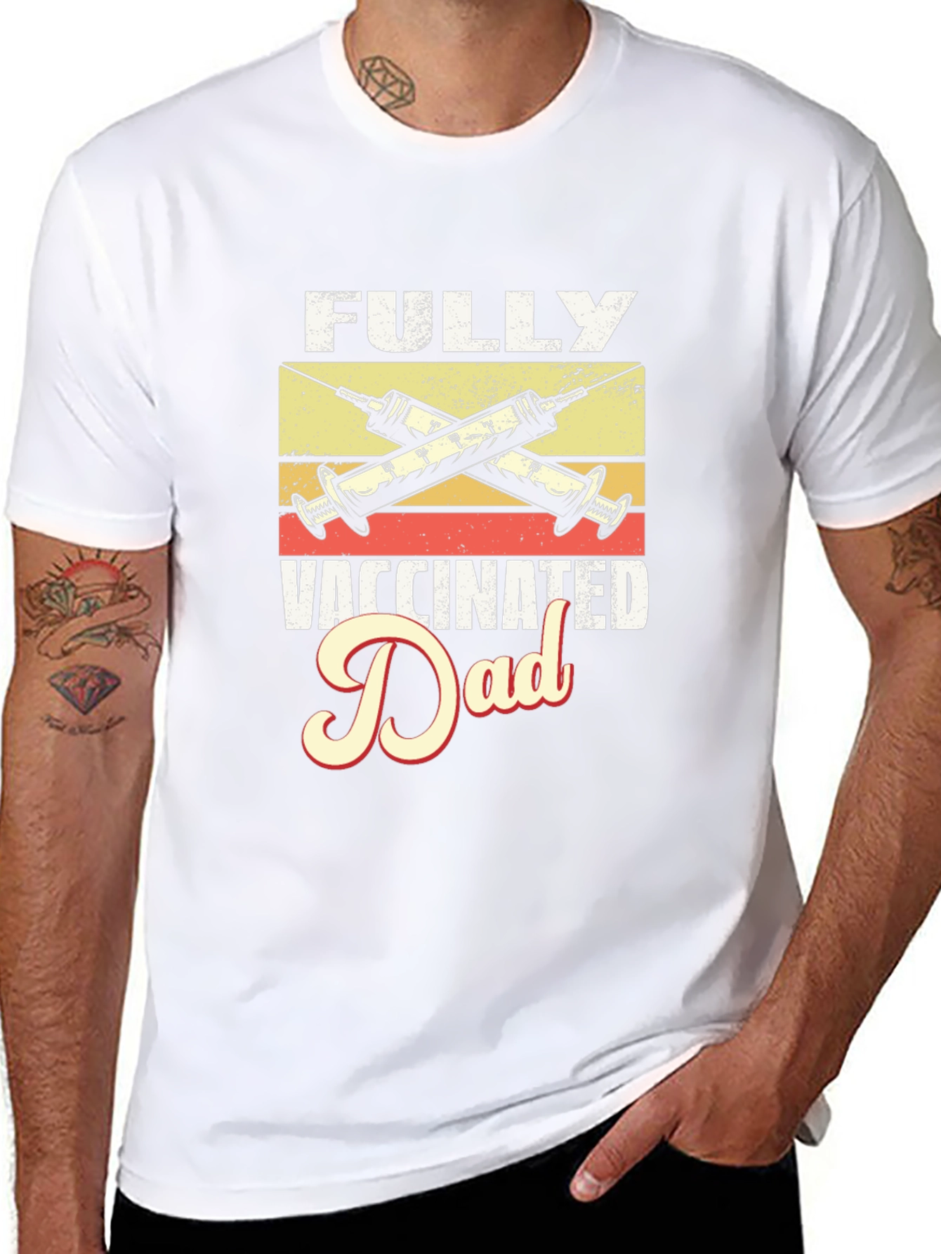 Fully Vaccinated Dad Graphic Tee