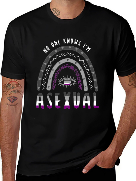 Asexual Pride Rainbow T-Shirt - No One Knows Im Asexual