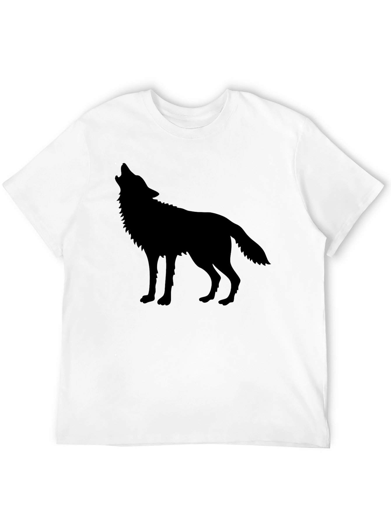 Wolf Silhouette Black T-Shirt