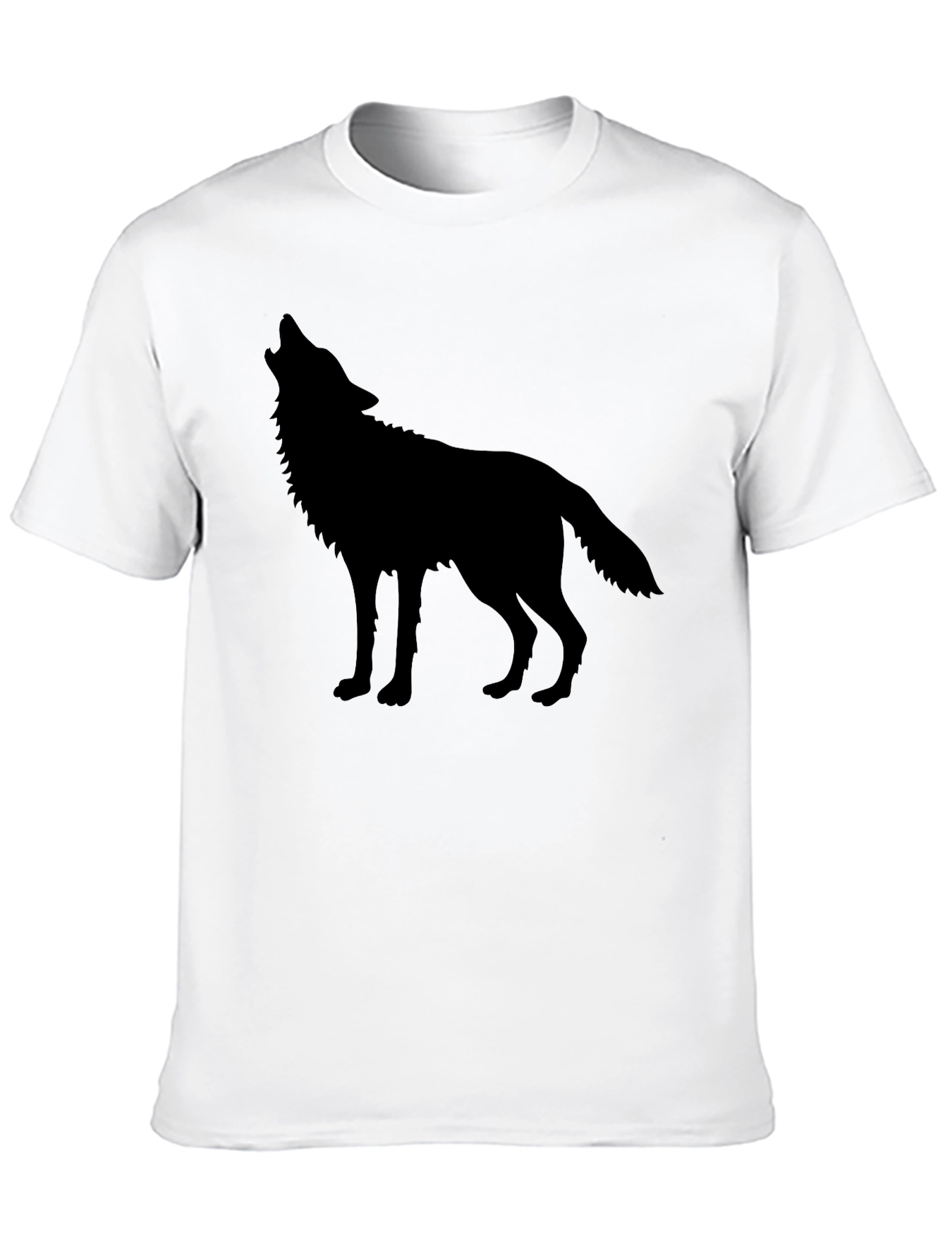 Wolf Silhouette Black T-Shirt