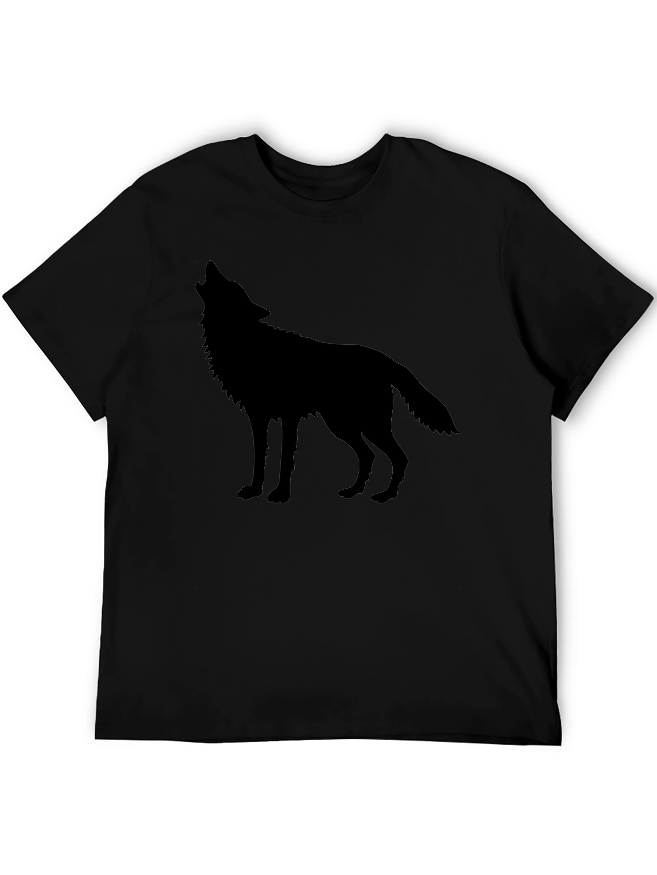 Wolf Silhouette Black T-Shirt
