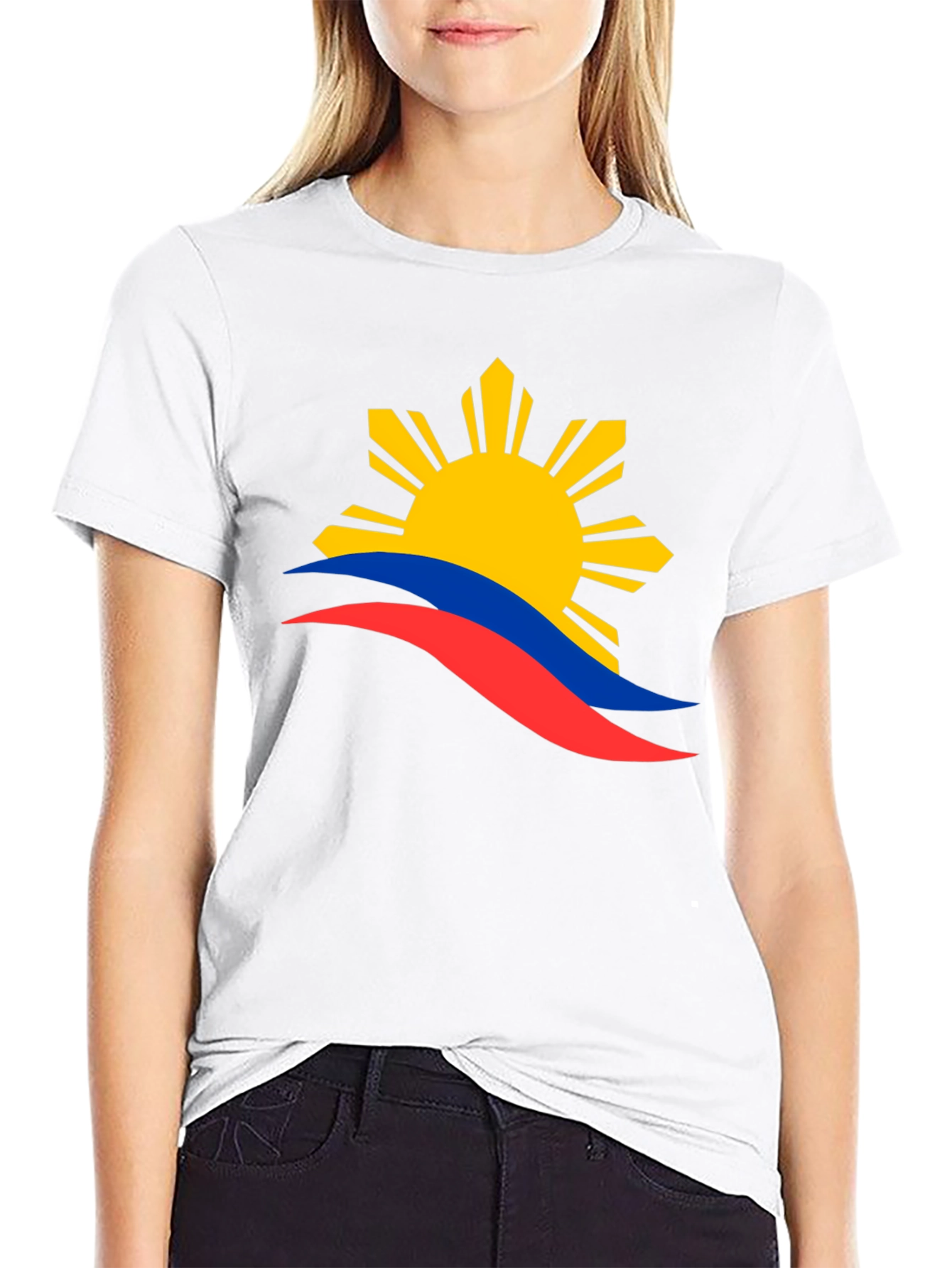 Philippines Flag Graphic T-Shirt - Black