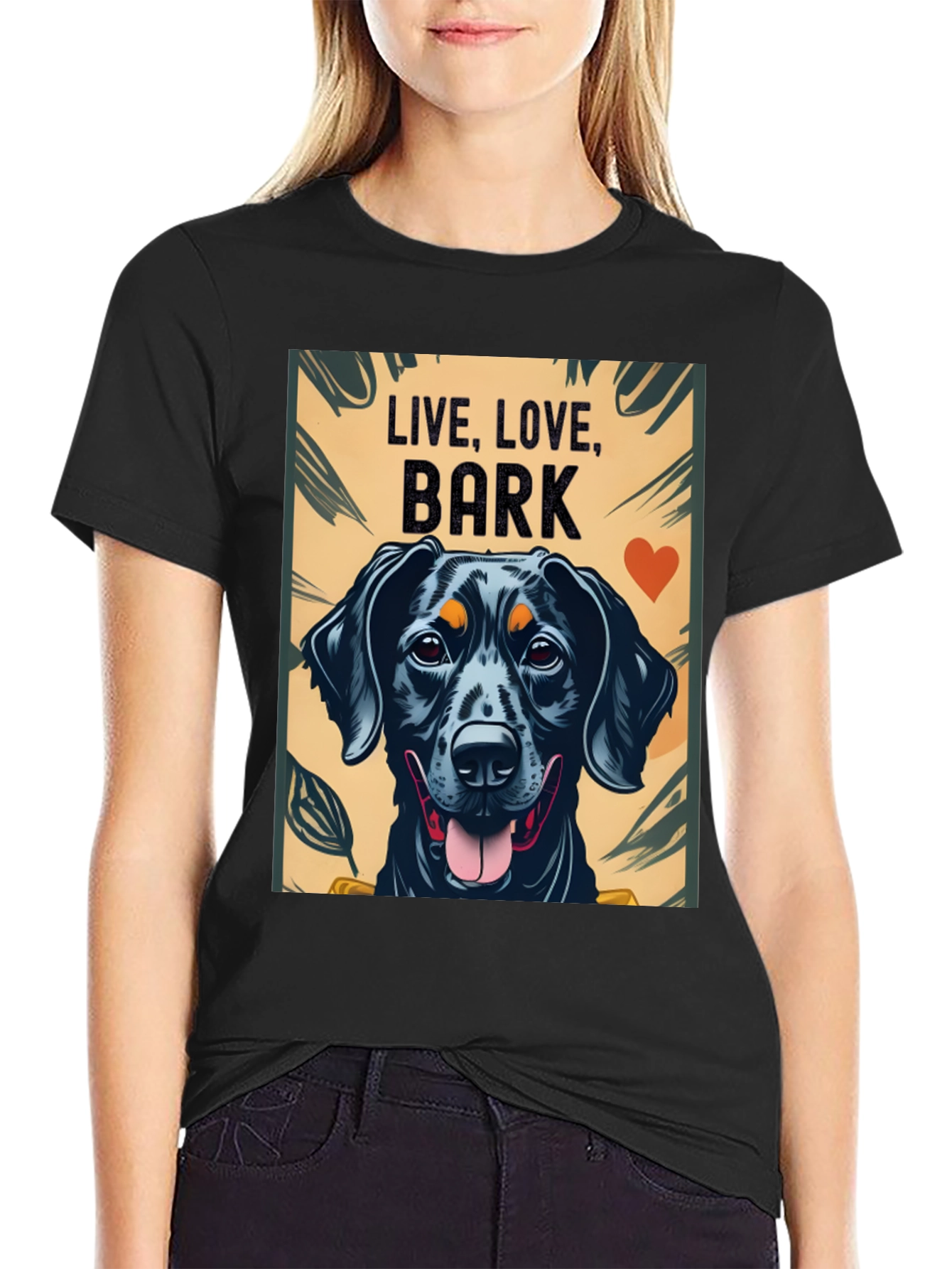 Live Love Bark Dog Graphic Tee