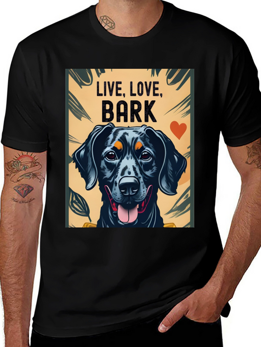 Live Love Bark Dog Graphic Tee