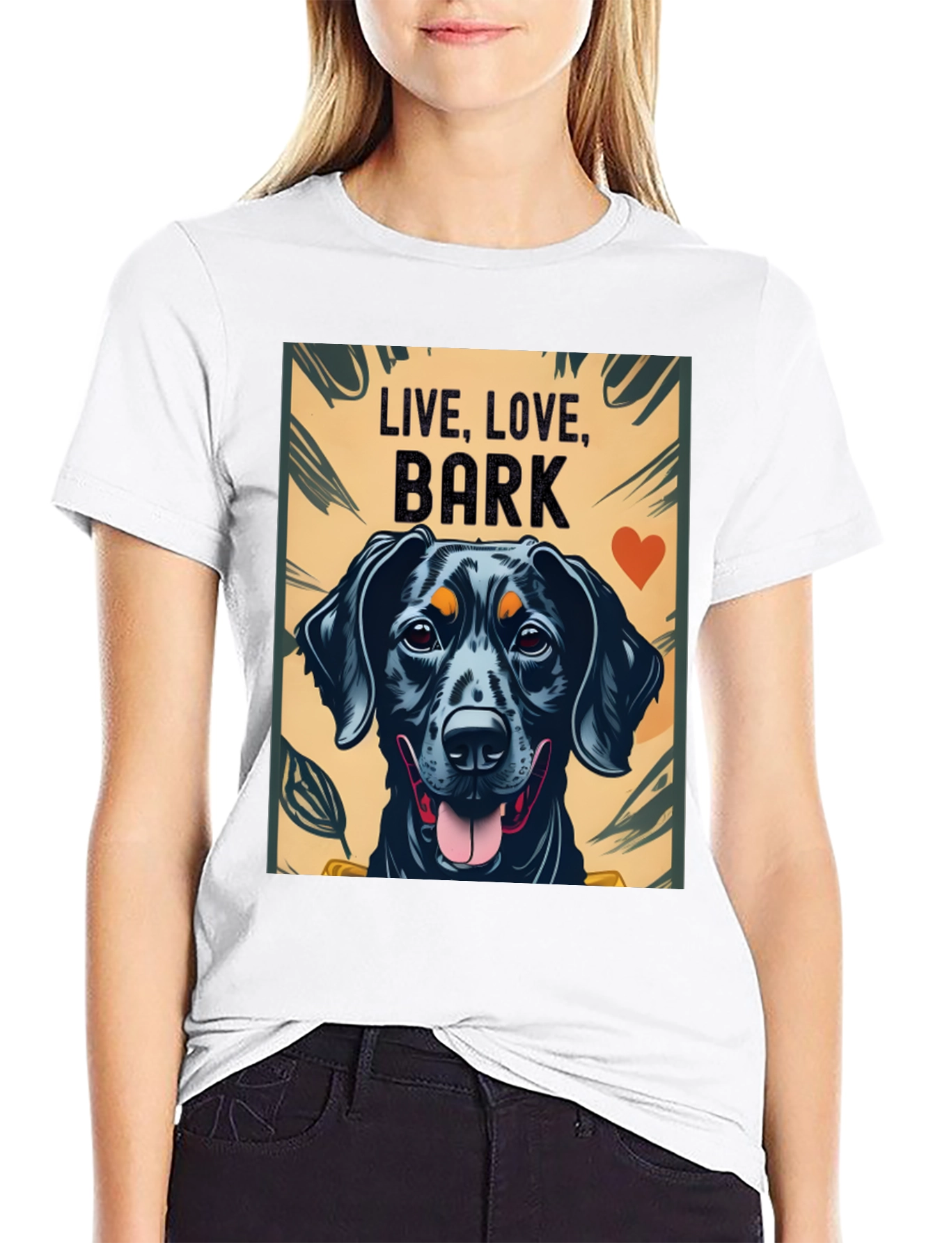 Live Love Bark Dog Graphic Tee