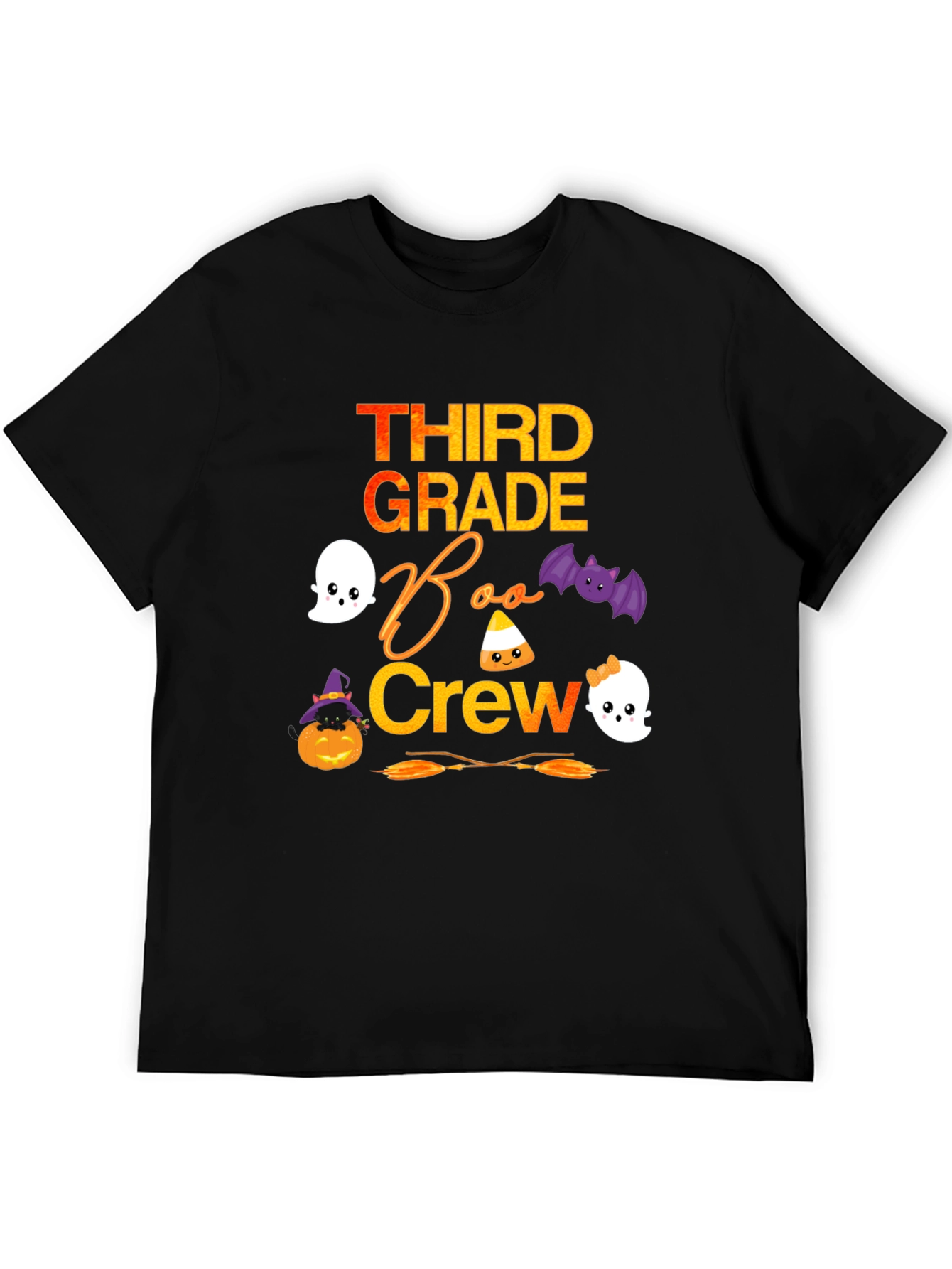 Third Grade Boo Crew Halloween T-Shirt
