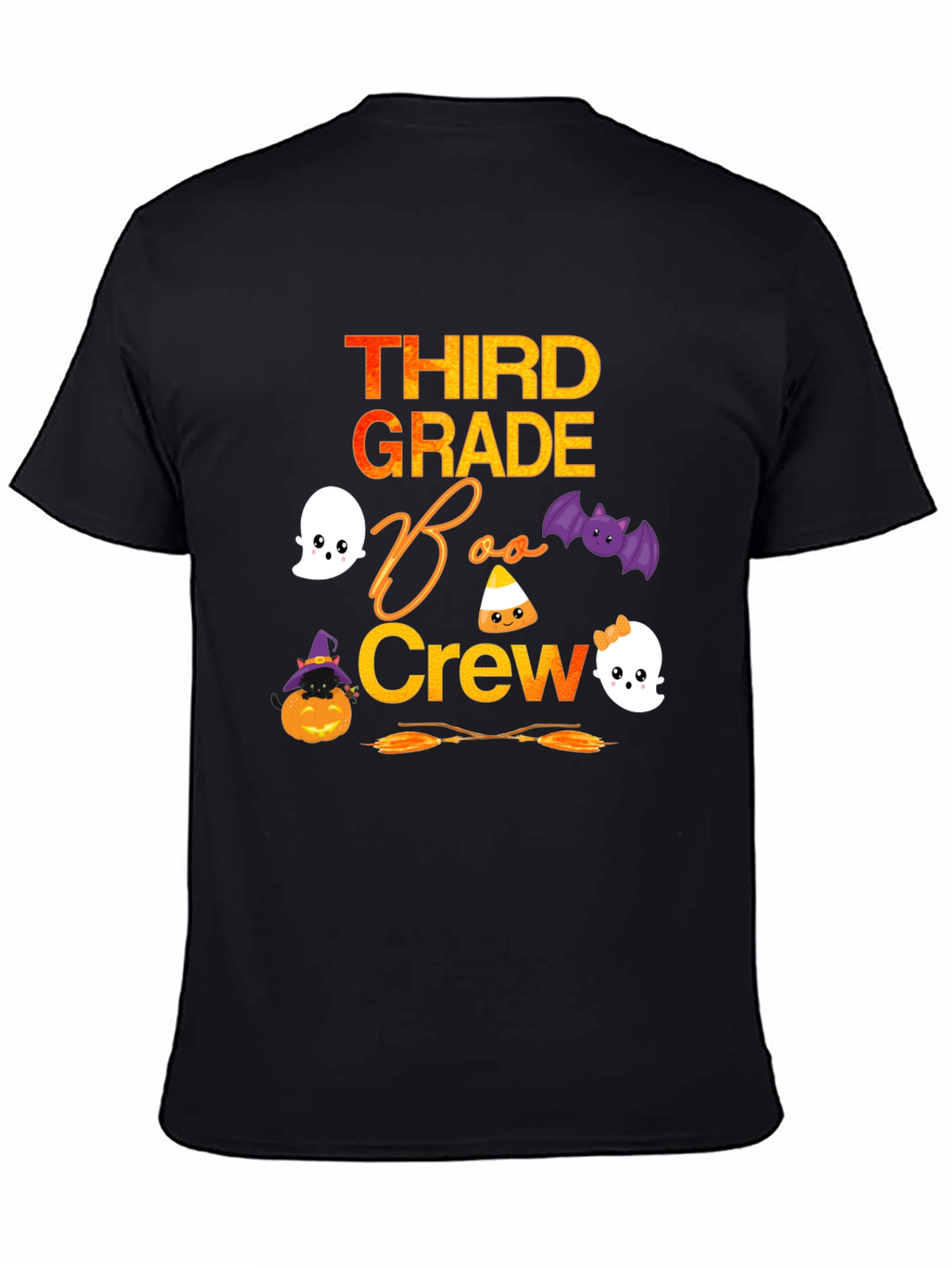 Third Grade Boo Crew Halloween T-Shirt