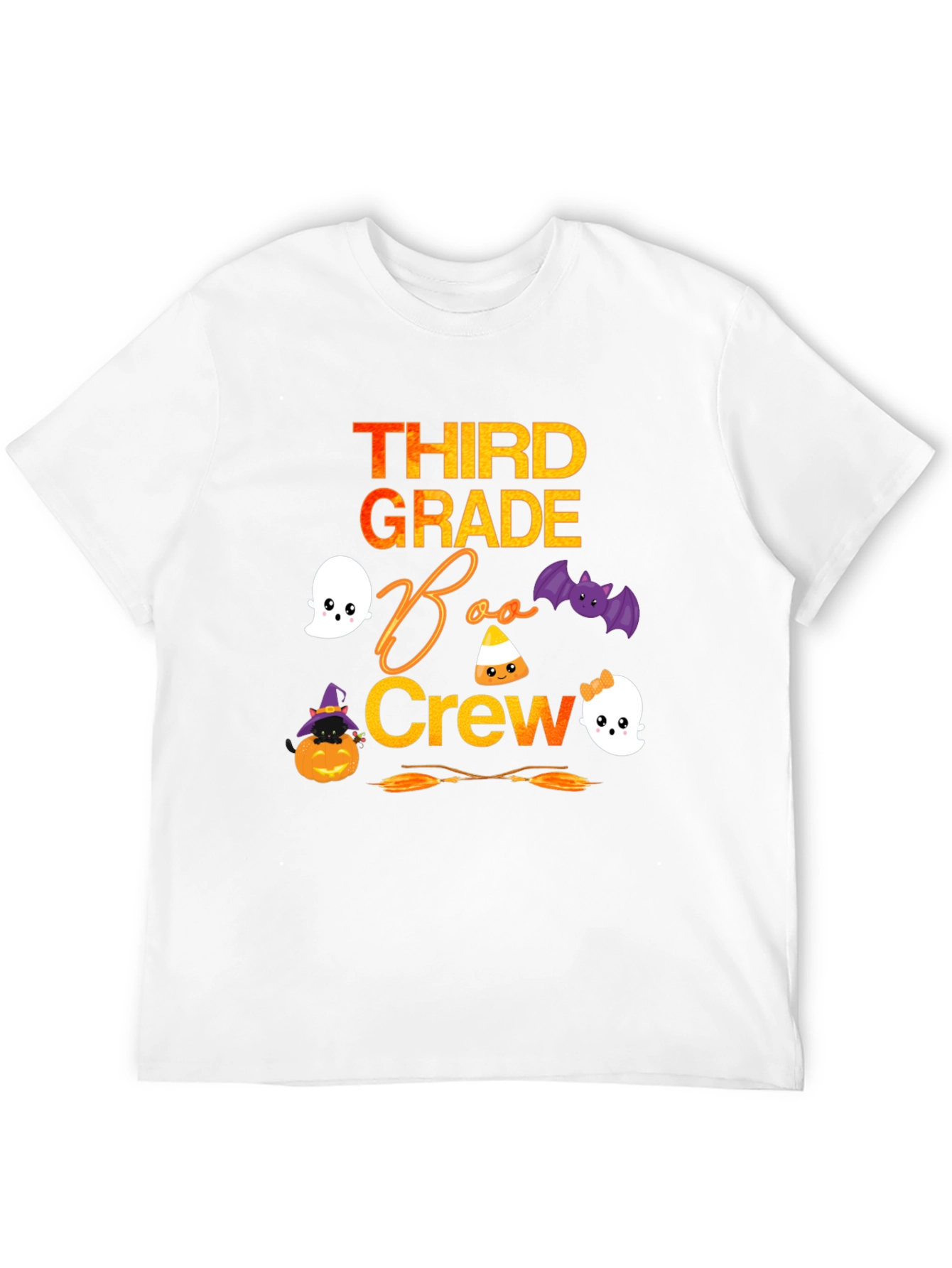 Third Grade Boo Crew Halloween T-Shirt