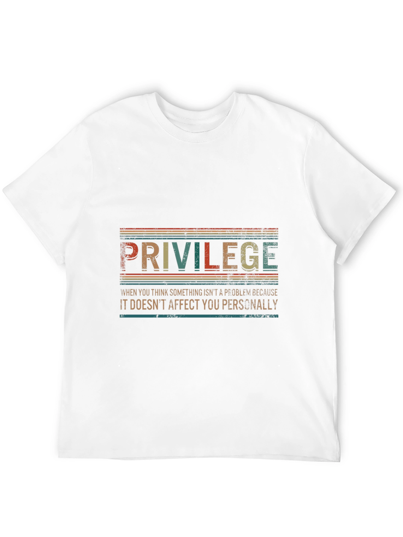 Privilege Graphic Tee - Retro Style Statement Shirt