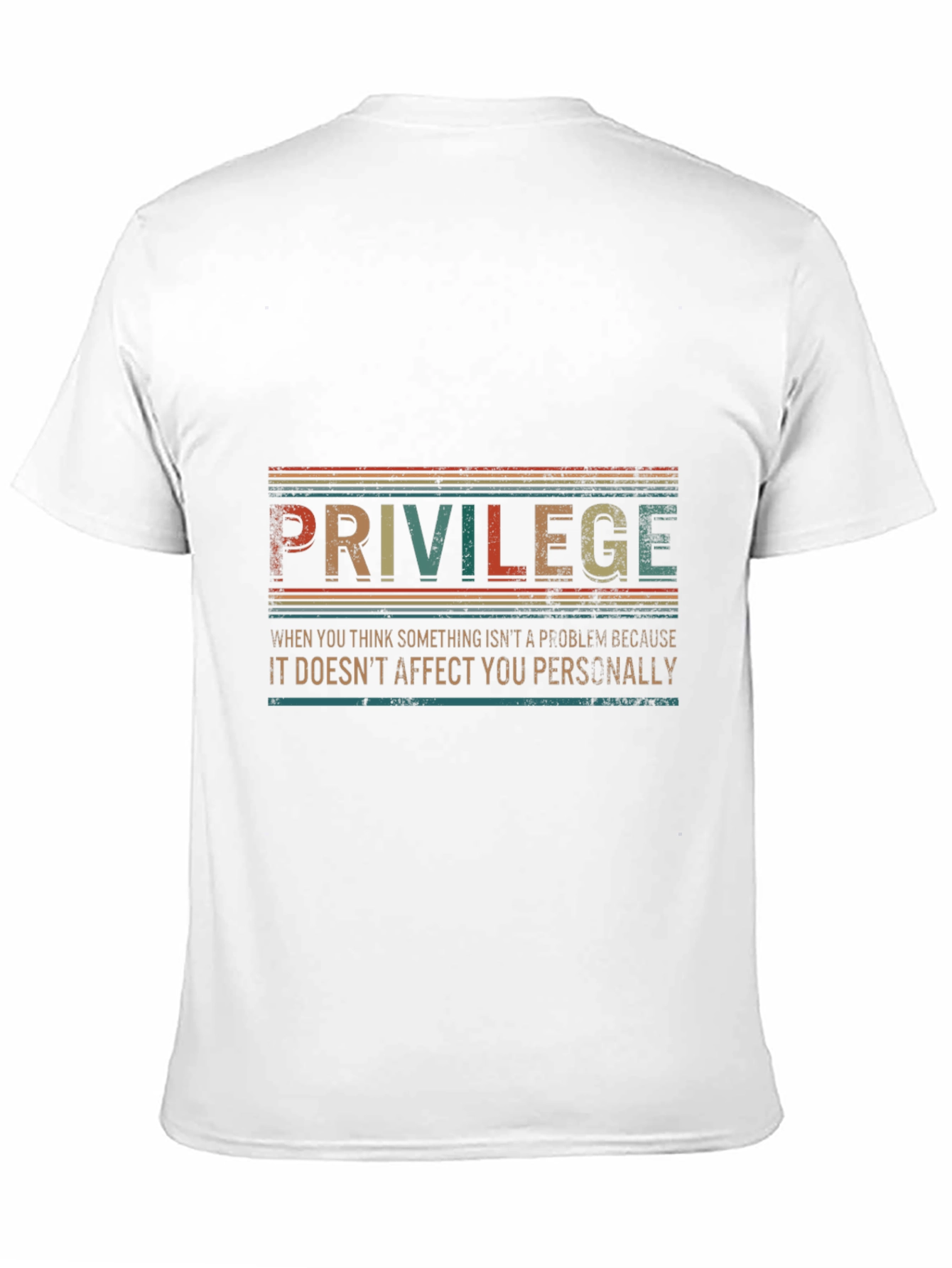 Privilege Graphic Tee - Retro Style Statement Shirt
