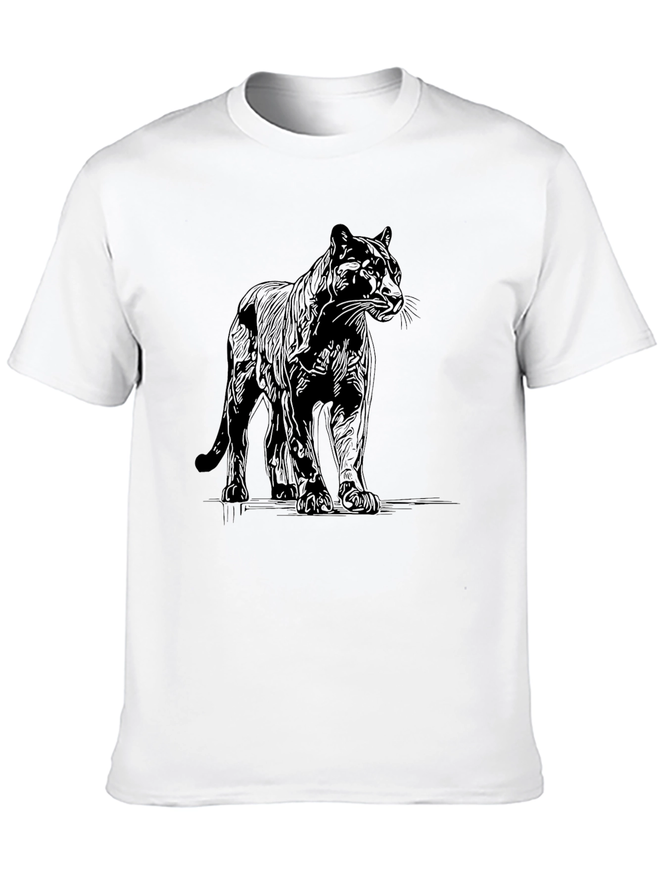Black Panther Graphic Tee - Mens Casual Shirt