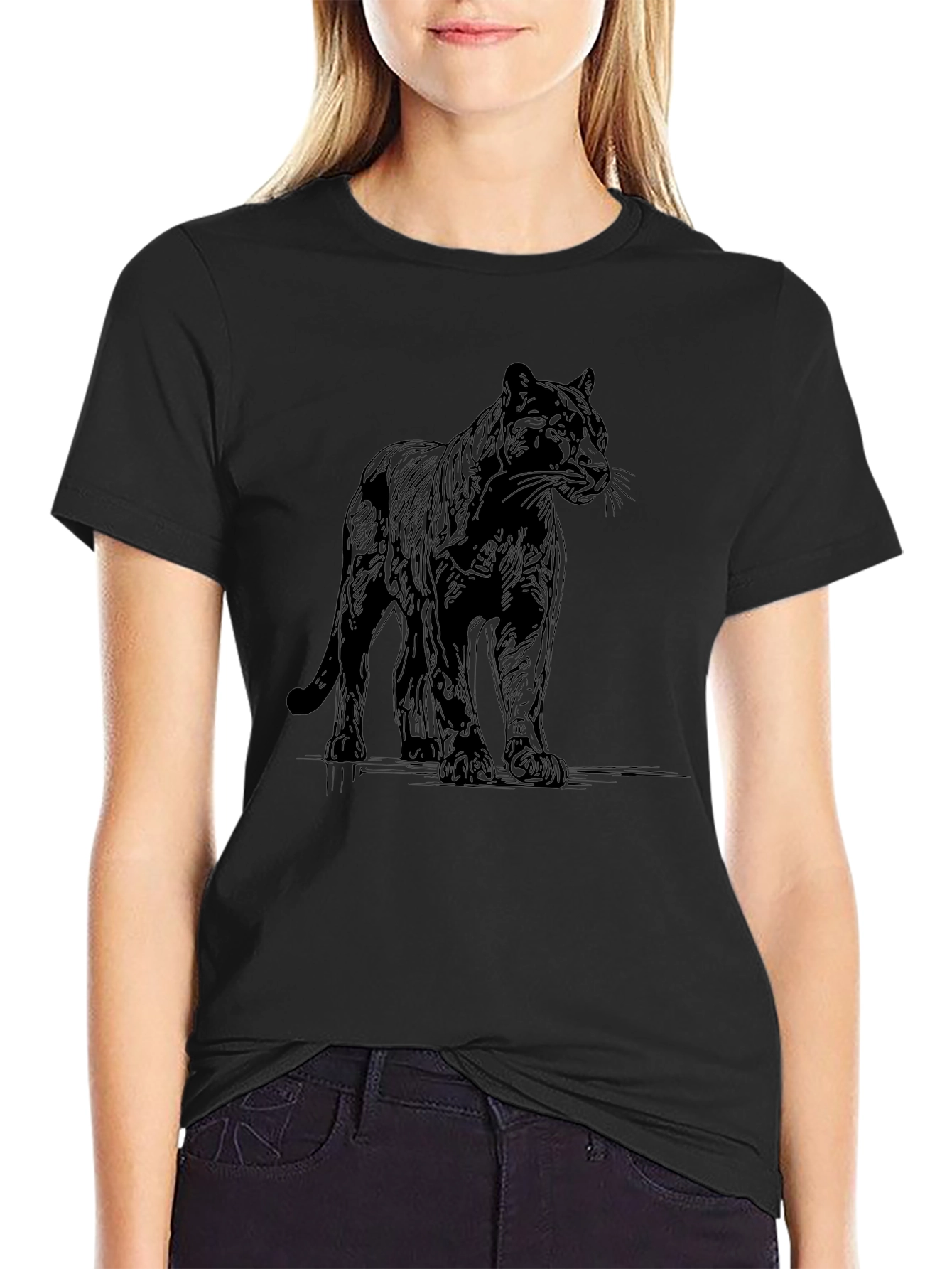 Black Panther Graphic Tee - Mens Casual Shirt