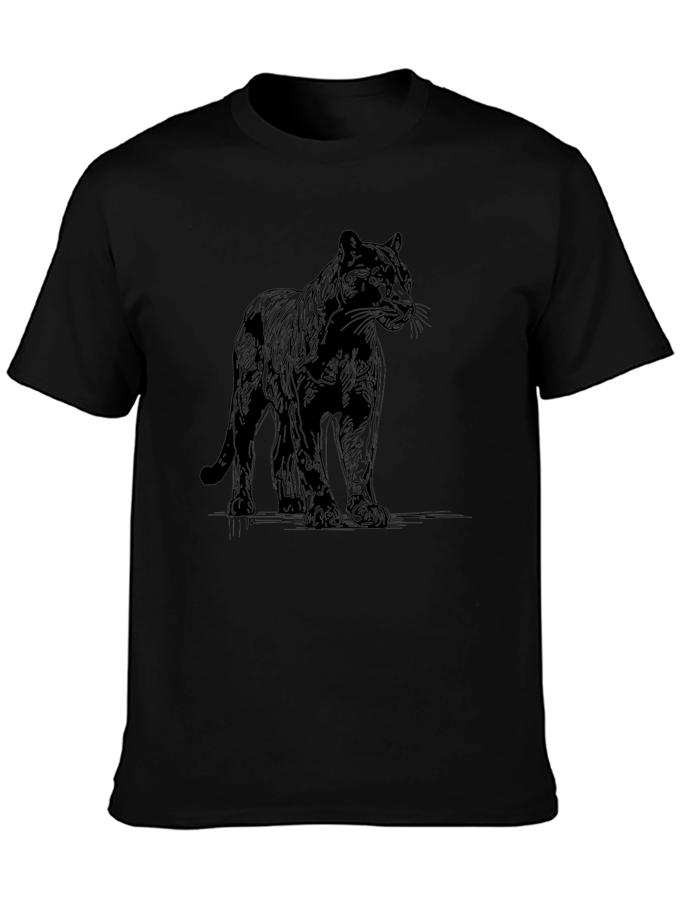 Black Panther Graphic Tee - Mens Casual Shirt
