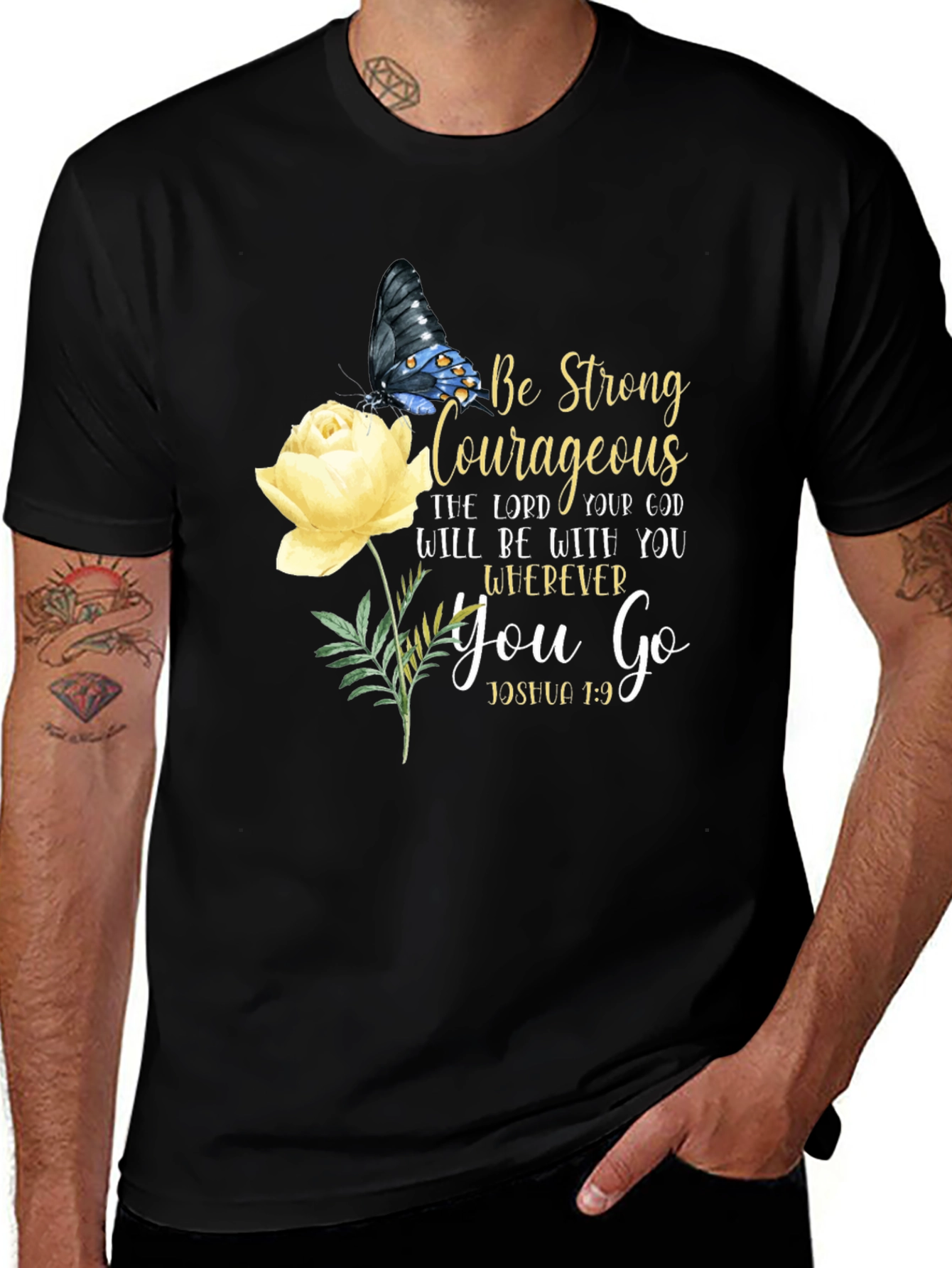 Be Strong & Courageous Christian T-Shirt