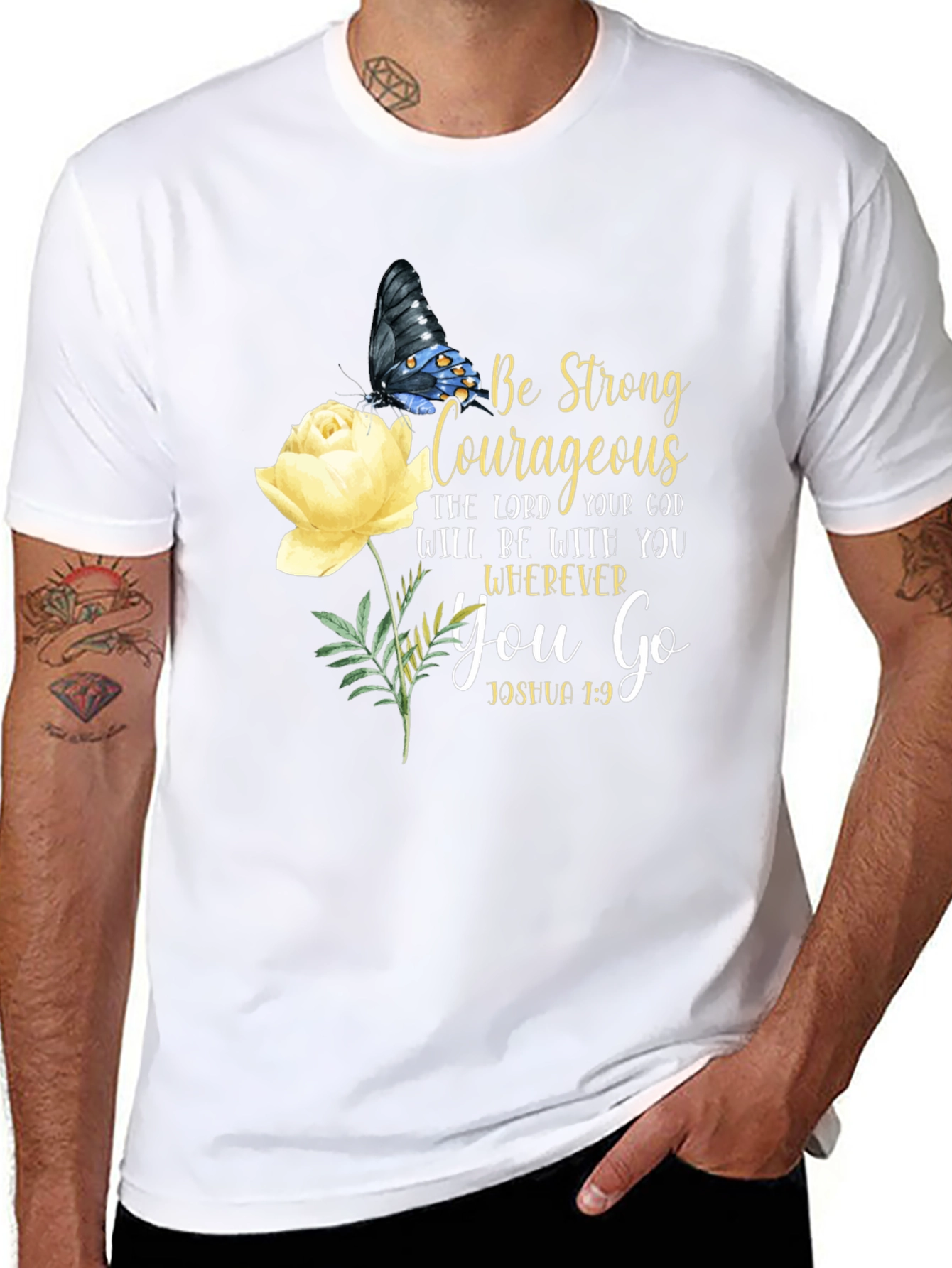 Be Strong & Courageous Christian T-Shirt