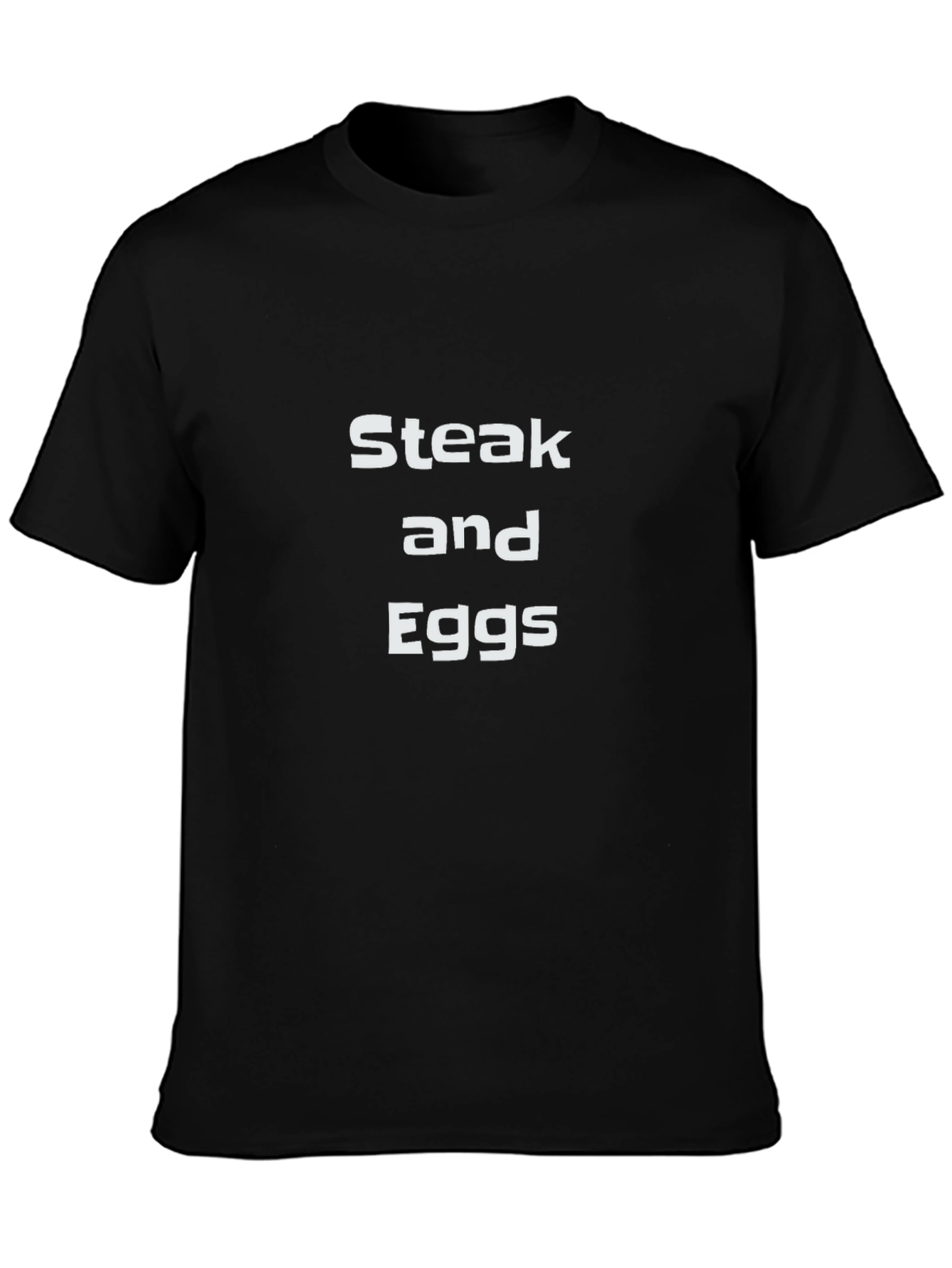 Steak and Eggs Graphic Tee - Black
