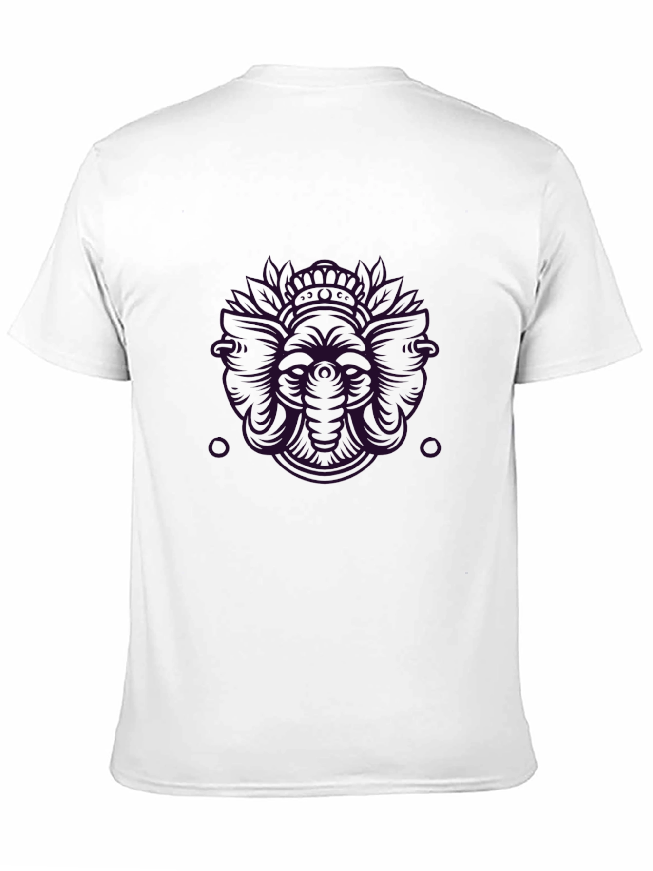 Mens Black Graphic Print Tee - Abstract Design