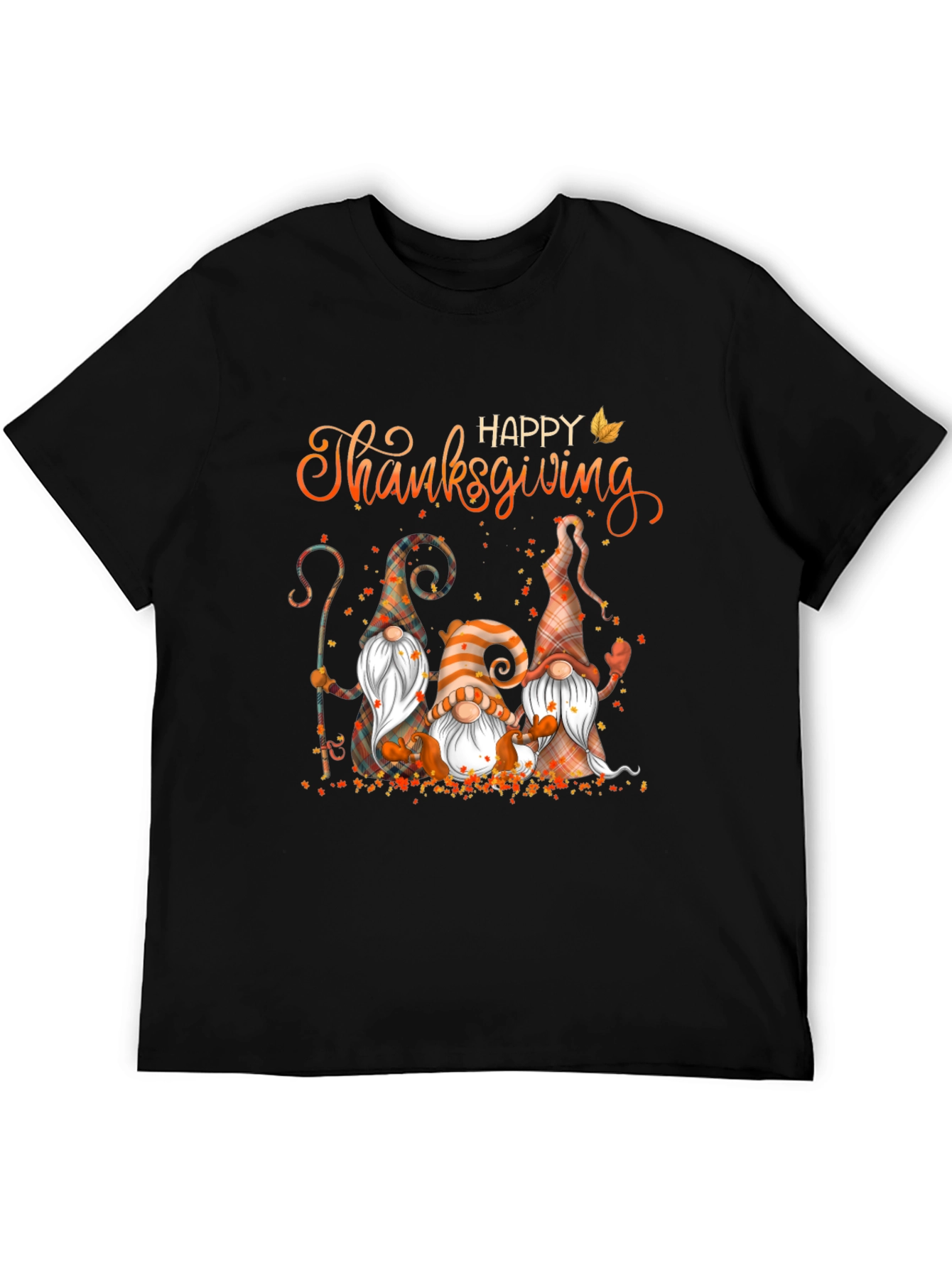 Happy Thanksgiving Gnomes Graphic T-Shirt