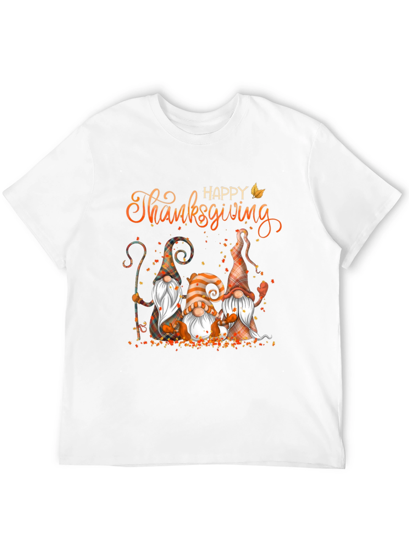 Happy Thanksgiving Gnomes Graphic T-Shirt