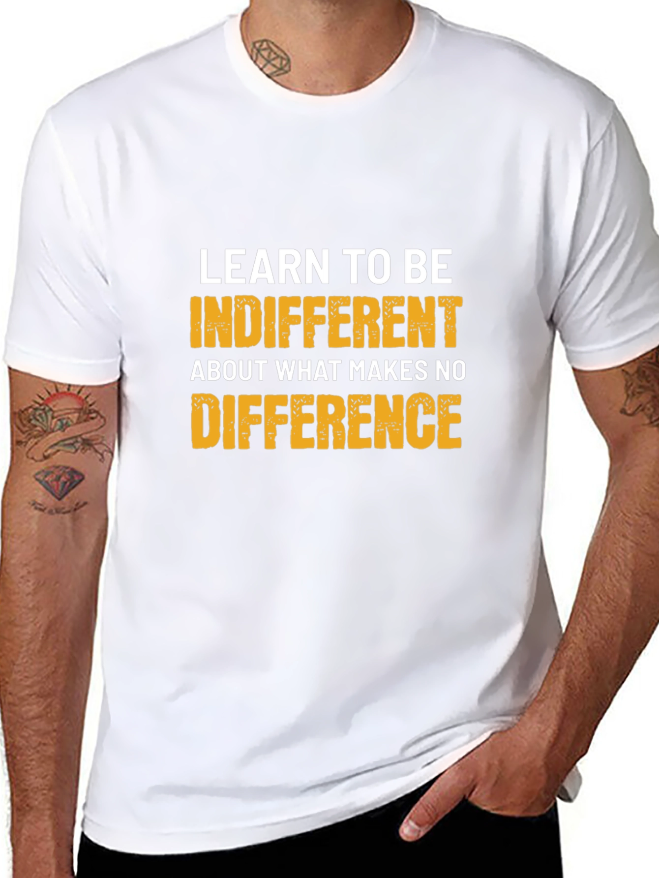 Indifferent Tee: Motivational Graphic T-Shirt