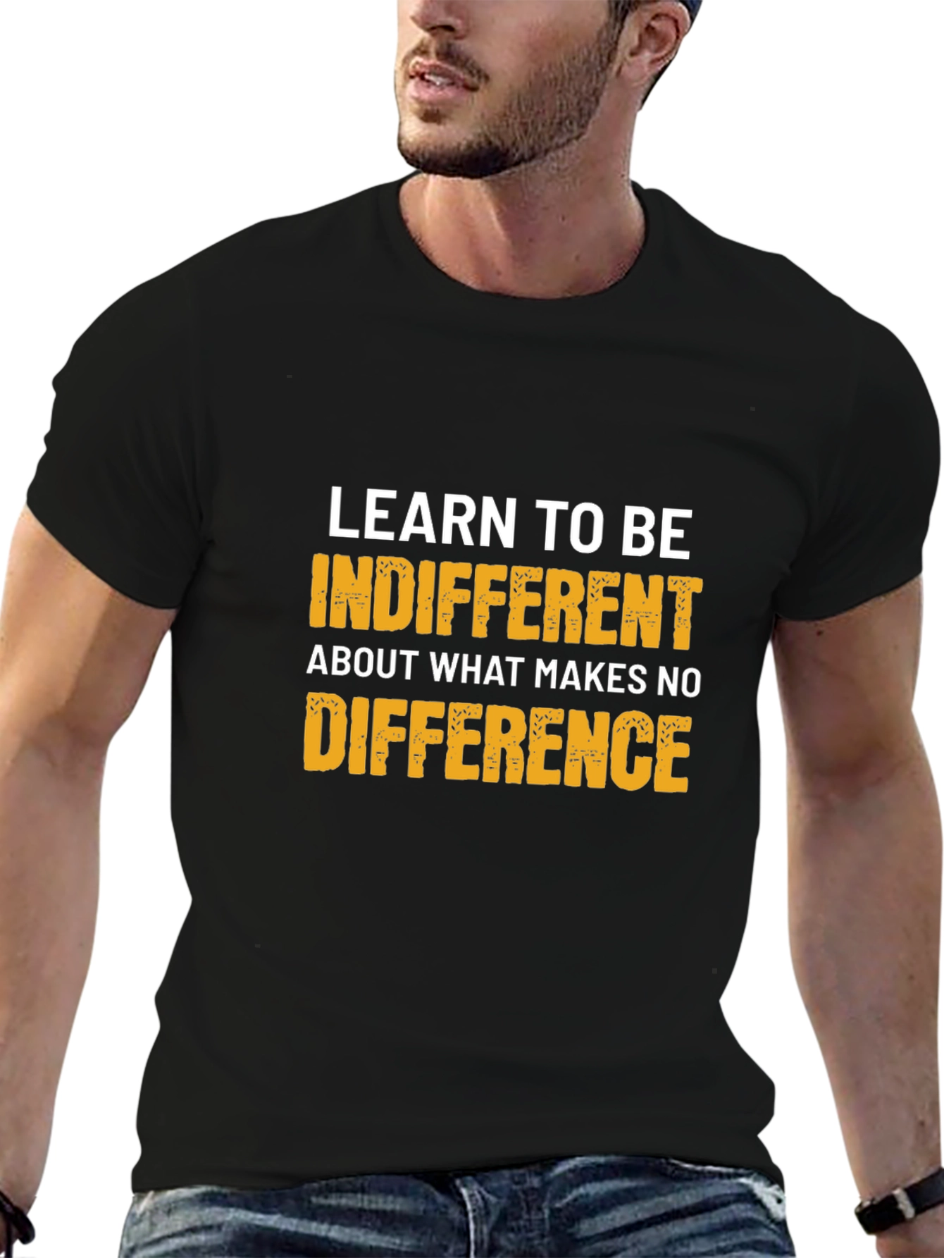 Indifferent Tee: Motivational Graphic T-Shirt