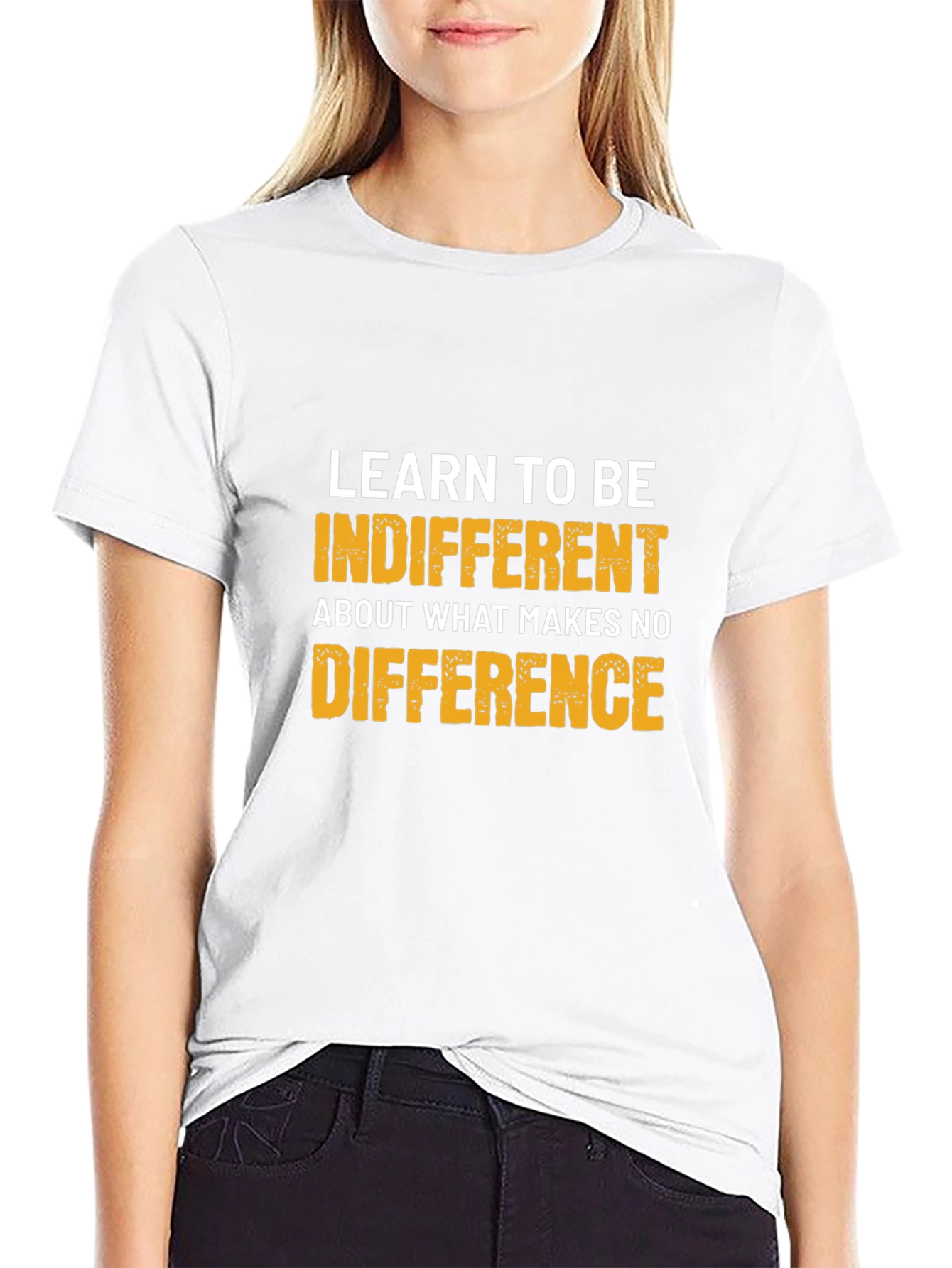Indifferent Tee: Motivational Graphic T-Shirt