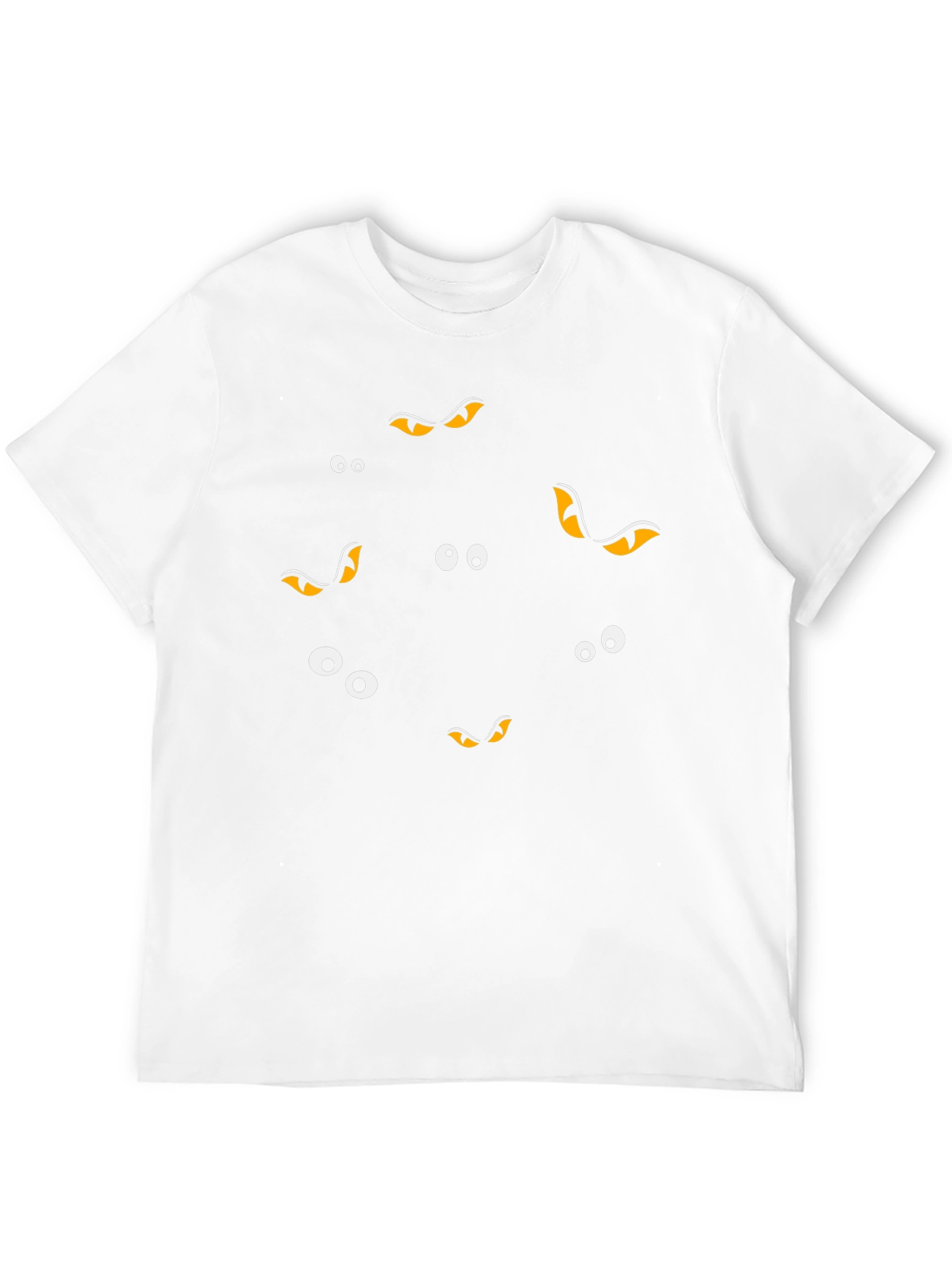 Spooky Eyes Black T-Shirt - Halloween Fun!