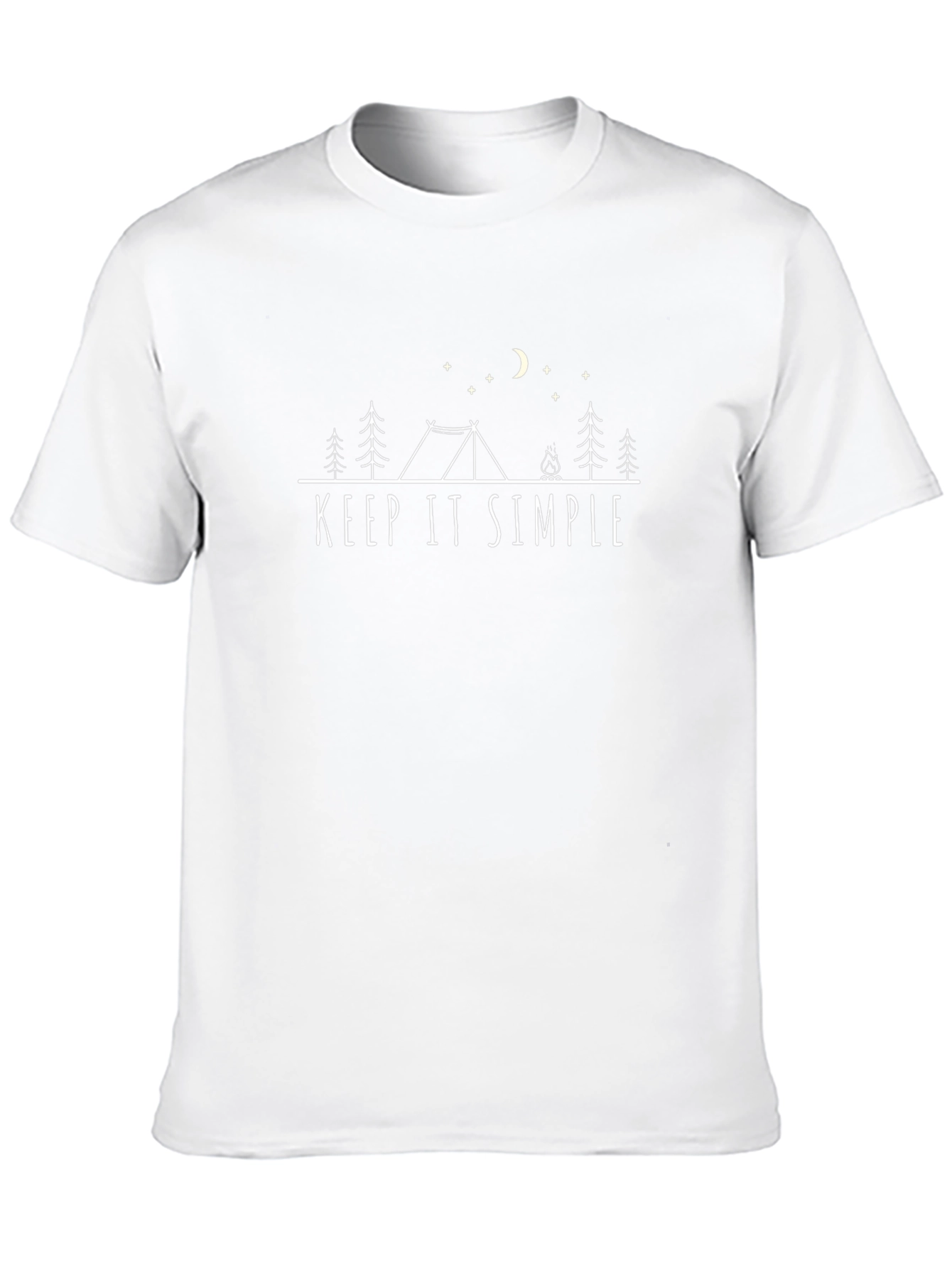 Keep it Simple Graphic T-Shirt - Camping Design
