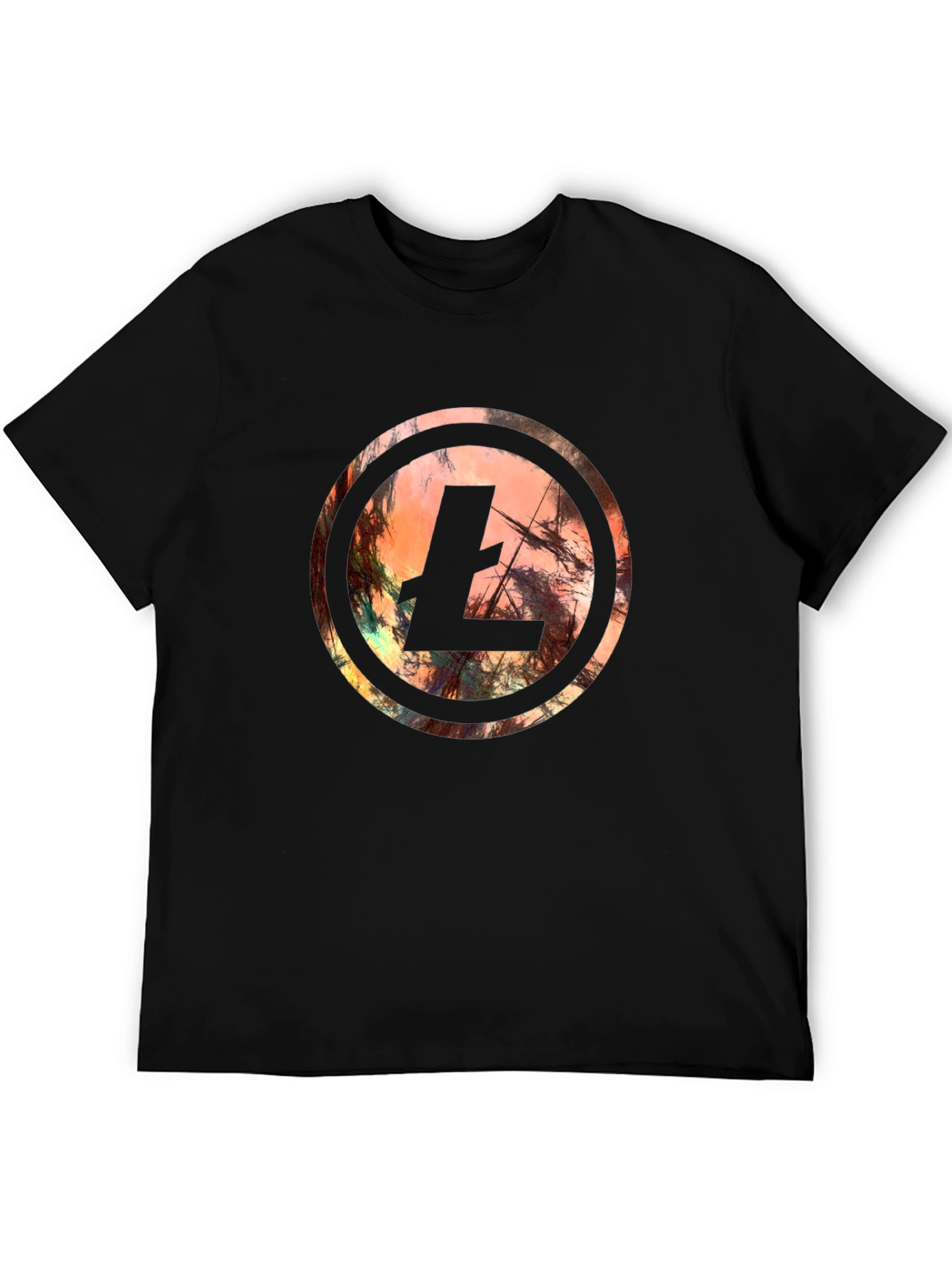 Abstract Litecoin Symbol Graphic Tee