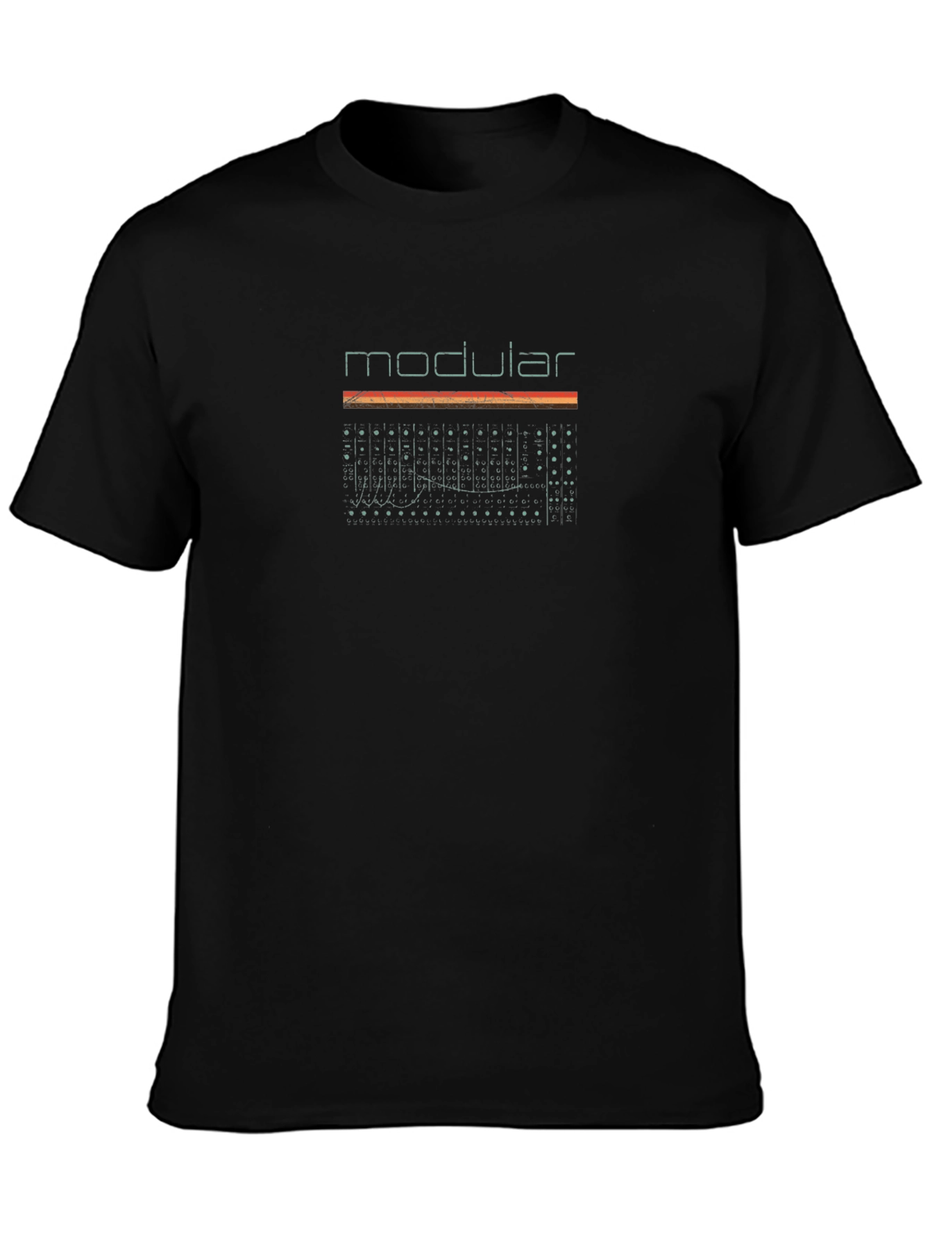Modular Synth T-Shirt - Black Cotton Tee